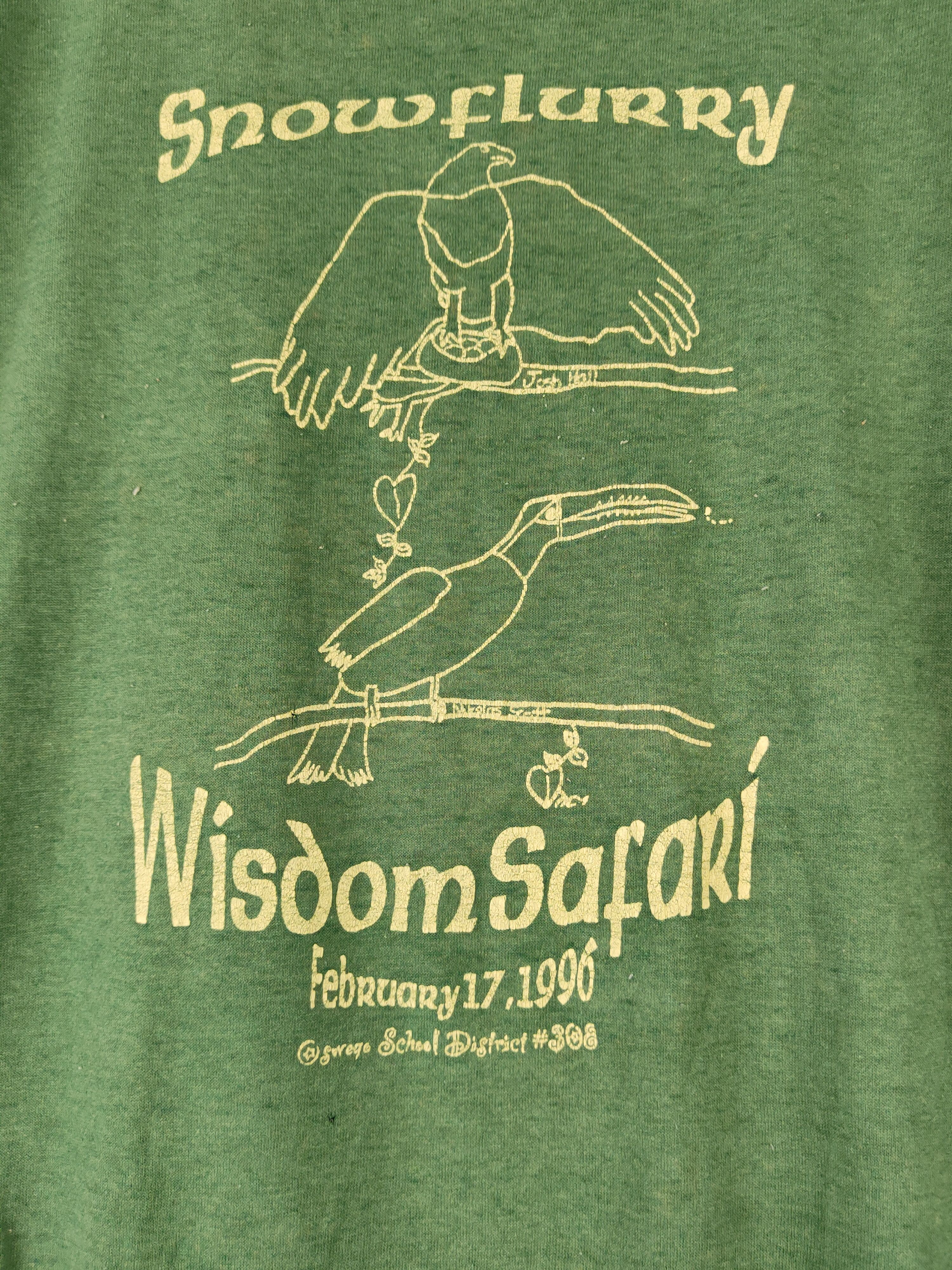 Vintage DL 90' vintage safari Russell Athletic Green T-shirt #1802 Size US L / EU 52-54 / 3 - 3 Thumbnail