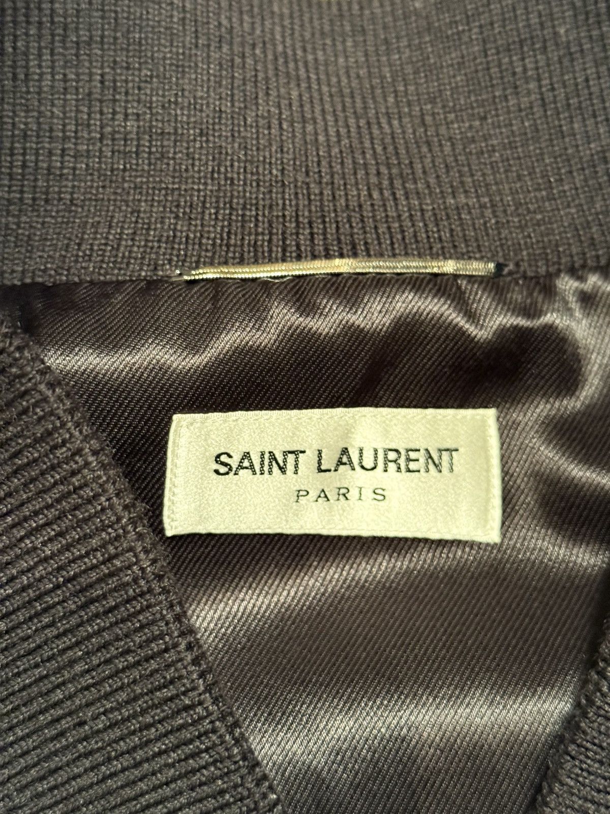 Saint Laurent Paris FW21 Saint Laurent YSL logo black bomber teddy jacket 56 Size US XL / EU 56 / 4 - 20 Thumbnail