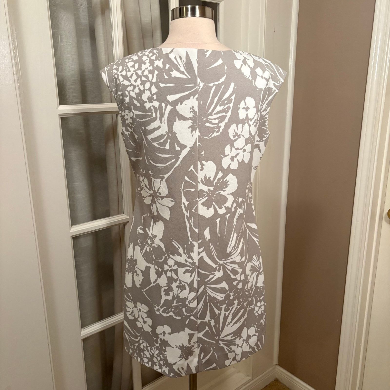 Chaps Chaps Ralph Lauren Floral Boatneck Sleeveless Dress Size 6 Size M / US 6-8 / IT 42-44 - 2 Thumbnail