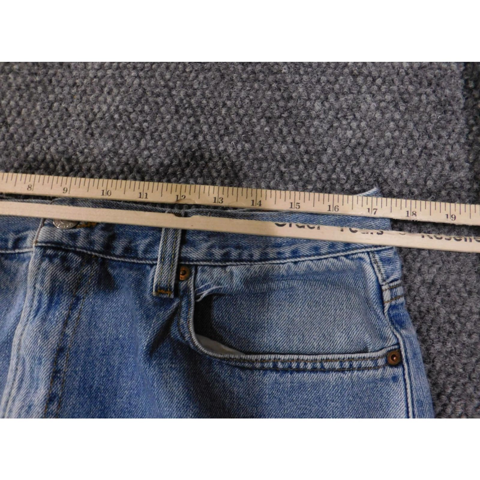 Levi's Levi's 505 Jeans Mens 38x30 Blue Regular Fit Denim Straight Leg Pants Size US 38 / EU 54 - 6 Thumbnail