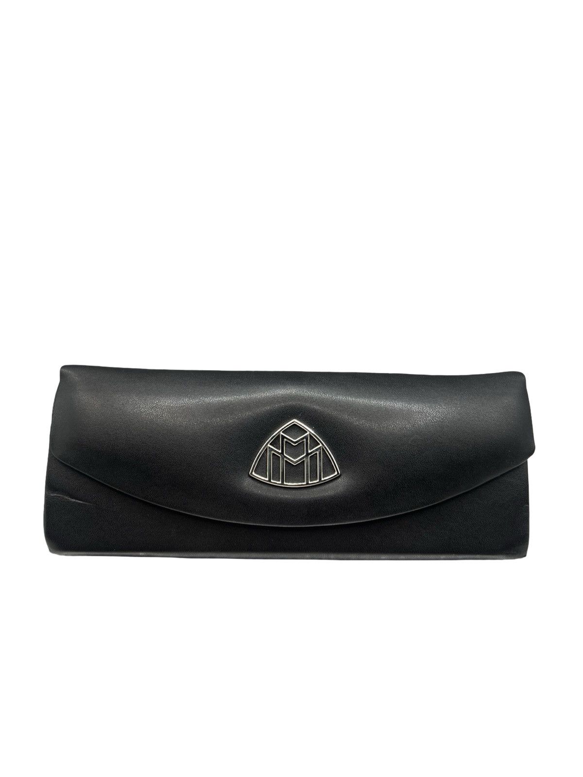 MAYBACH Eyewear Maybach Sunglasses Case – Black Leather with Signature Logo Size ONE SIZE - 1 Thumbnail