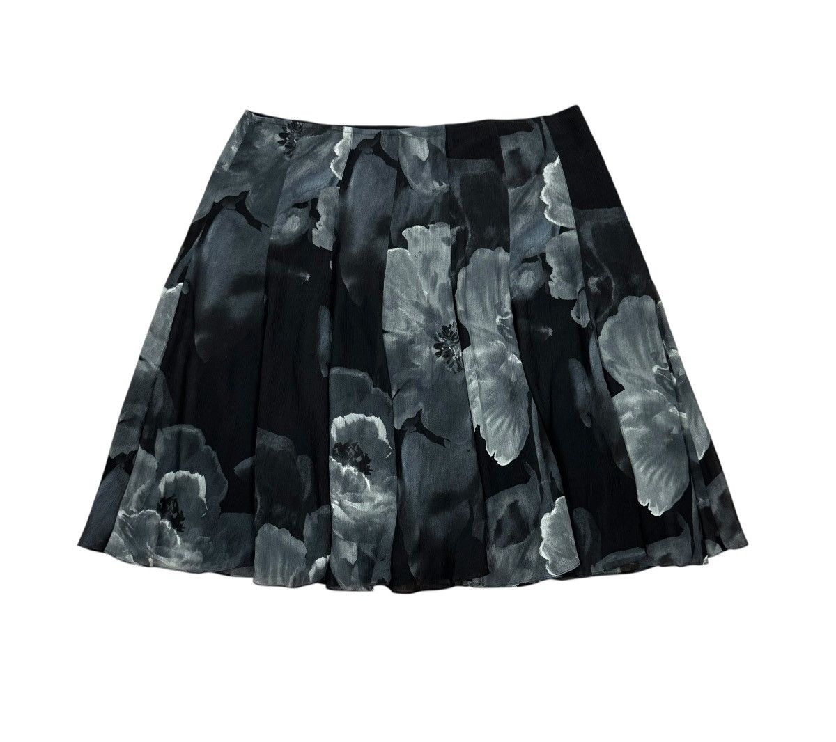 Emanuel Ungaro Emanuel Ungaro Pleated Skirt Silk-Cotton Flower Print Size 30" / US 8 / IT 44 - 11 Thumbnail