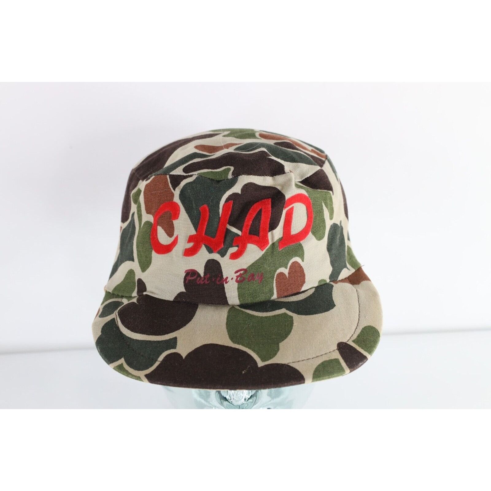 Vintage Vintage 70s 80s Frogskin Camouflage Military Style Hat Size ONE SIZE - 1 Thumbnail