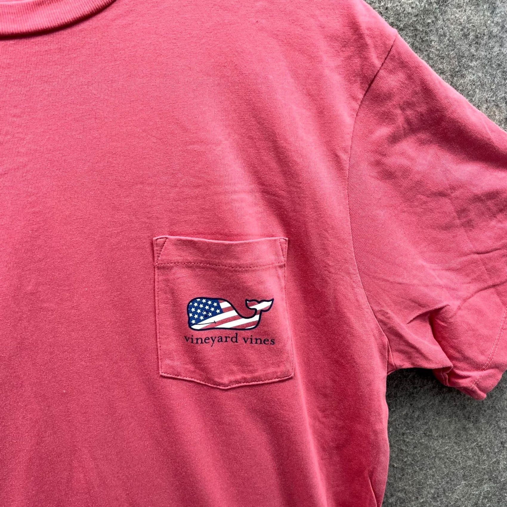 Vineyard Vines Vineyard Vines Shirt Mens M Pink Whale Logo USA Pocket Tee Crewneck Short Sleeve Size US M / EU 48-50 / 2 - 7 Thumbnail