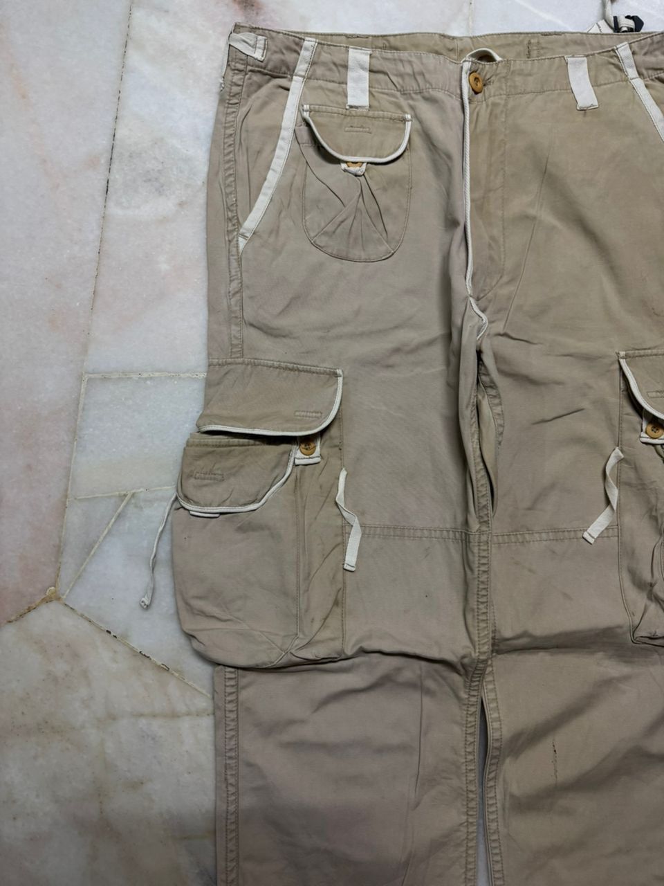 PPFM 💥Insane💥90s Japanese Bondage Parachute Thrashed Faded Cargo Size US 33 - 5 Thumbnail