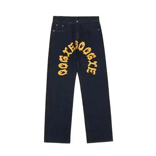 Jean GHOST Painted Graphic Blue Denim Jeans Size US 32 / EU 48 - 3 Thumbnail