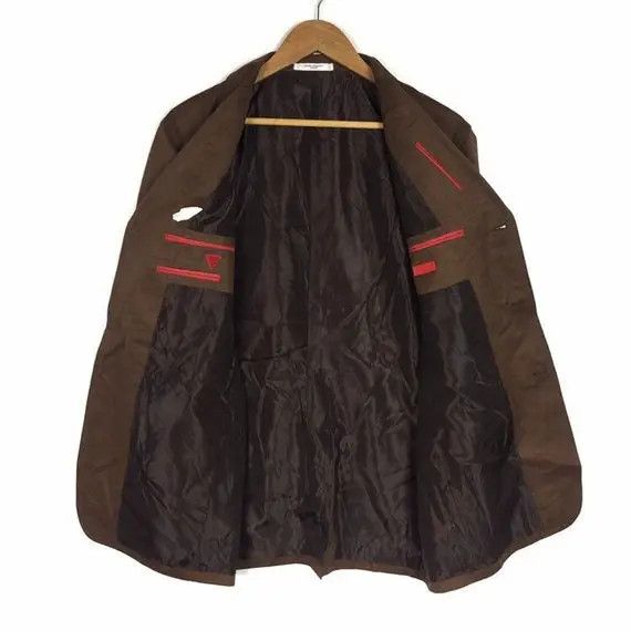 Kansai Yamamoto KANSAI YAMAMOTO HOMME 3 Button Blazer Brown Colour Casual Size 46R - 2 Thumbnail