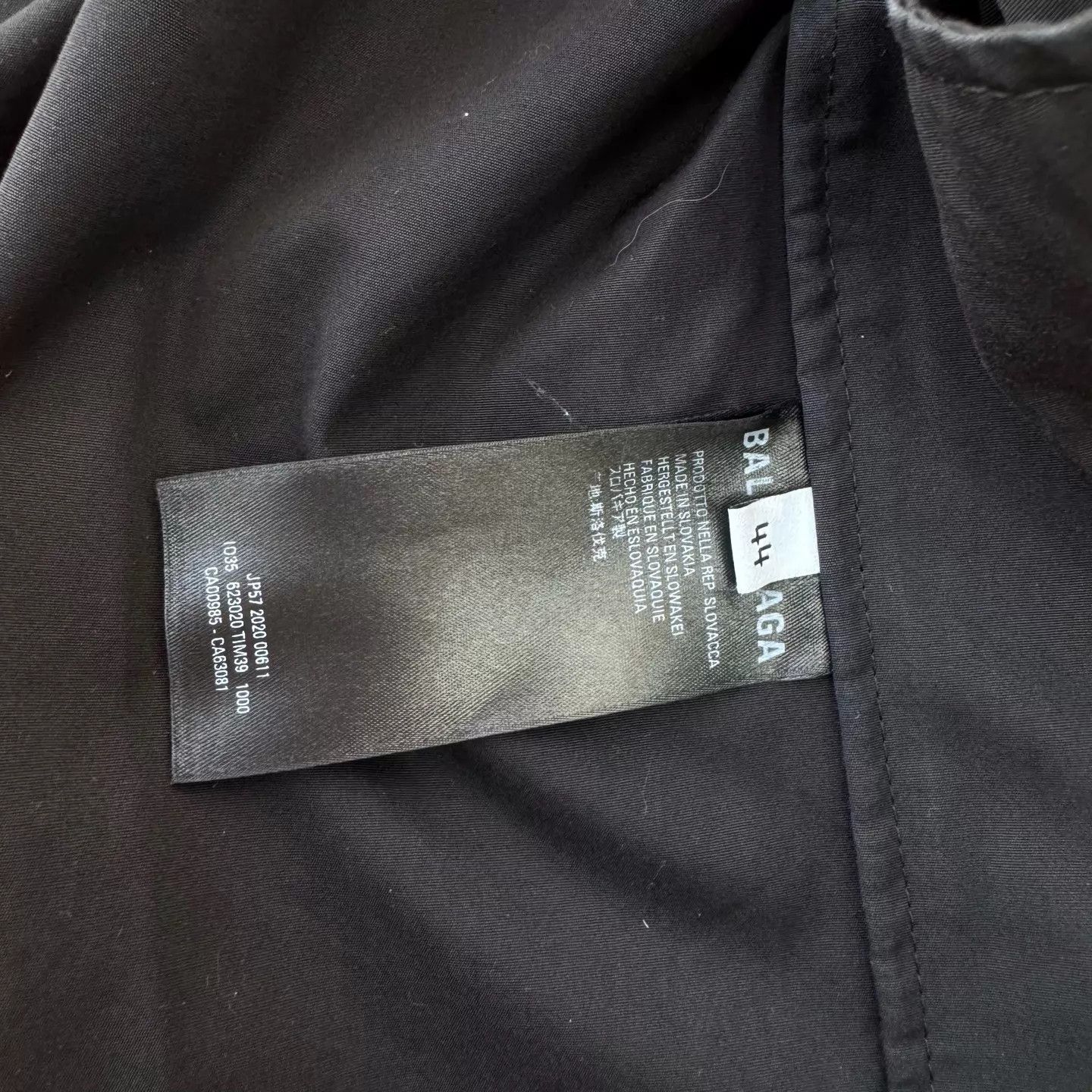 Balenciaga Balenciaga School Uniform Zip Jacket Black & Gray 44 Size US S / EU 44-46 / 1 - 5 Thumbnail