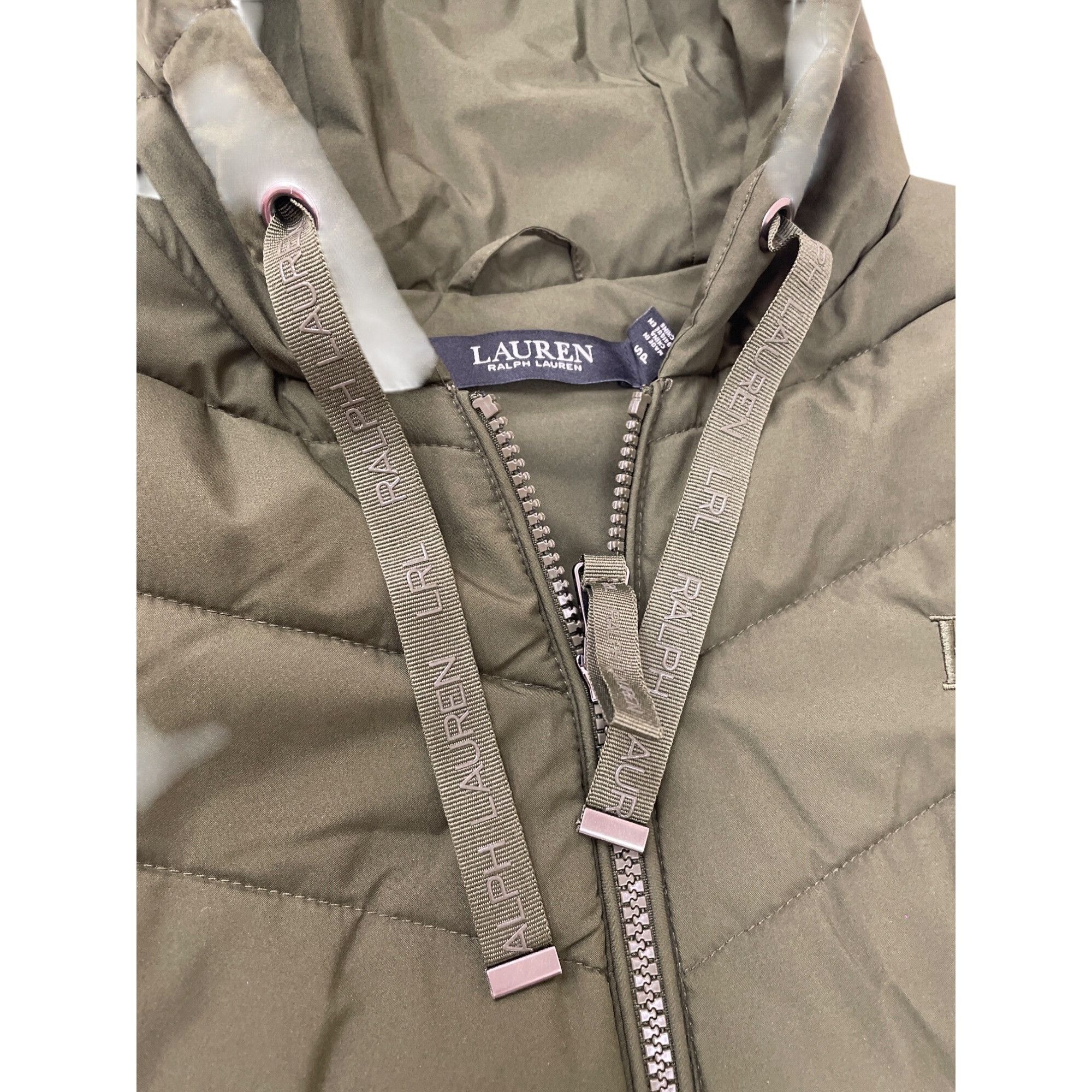 Lauren Ralph Lauren Ralph Lauren Lauren Womens Hooded Green Quilted Puffer Vest Size S / US 4 / IT 40 - 6 Thumbnail