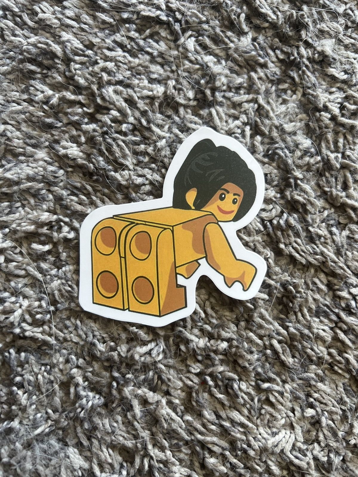 LEGO Lego Minifigure Naked Woman Sticker Size ONE SIZE - 1 Thumbnail