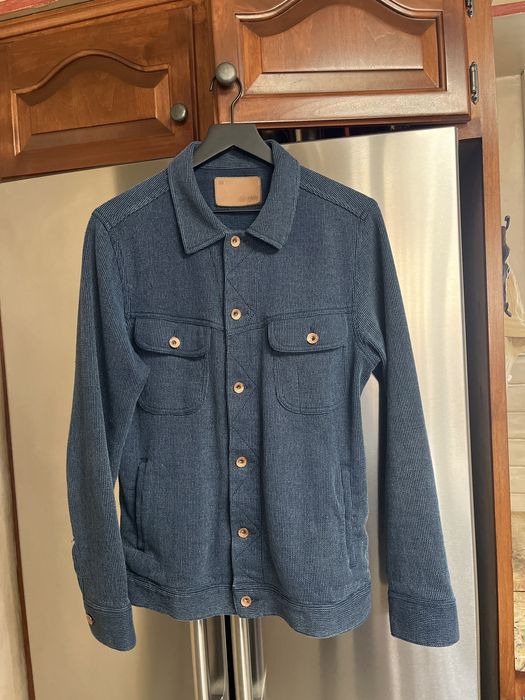 The long haul hot sale jacket in indigo waffle