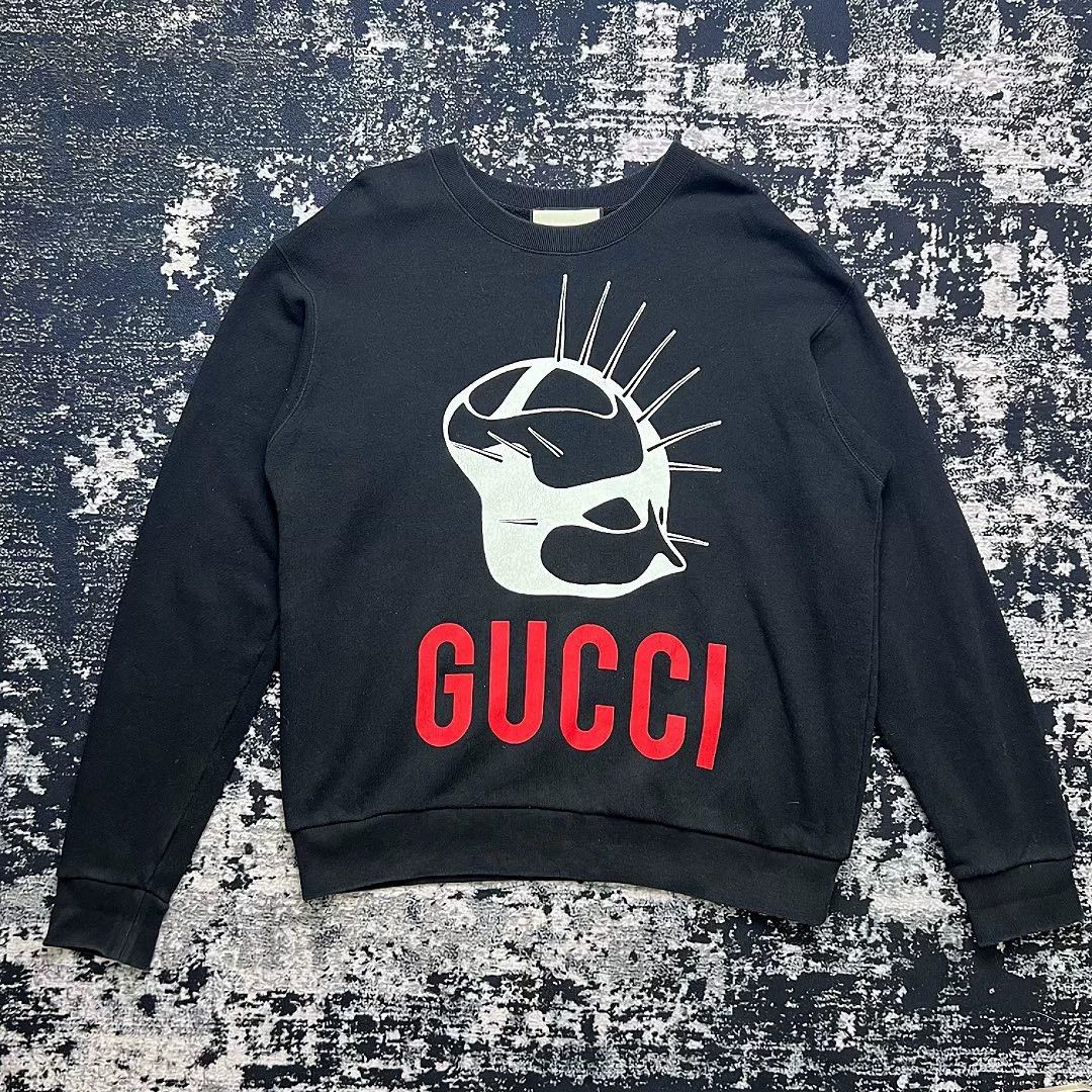 Gucci Gucci Big Logo Letter Hoodie Black S Size S / US 4 / IT 40 - 1 Thumbnail