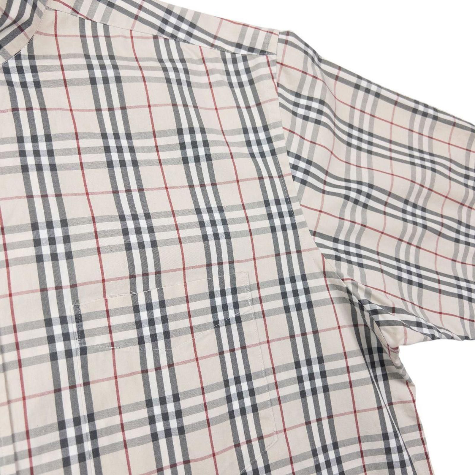 Burberry Vintage 2000s Burberry Nova Check Short Sleeve Shirt Size XL Size US XL / EU 56 / 4 - 4 Thumbnail