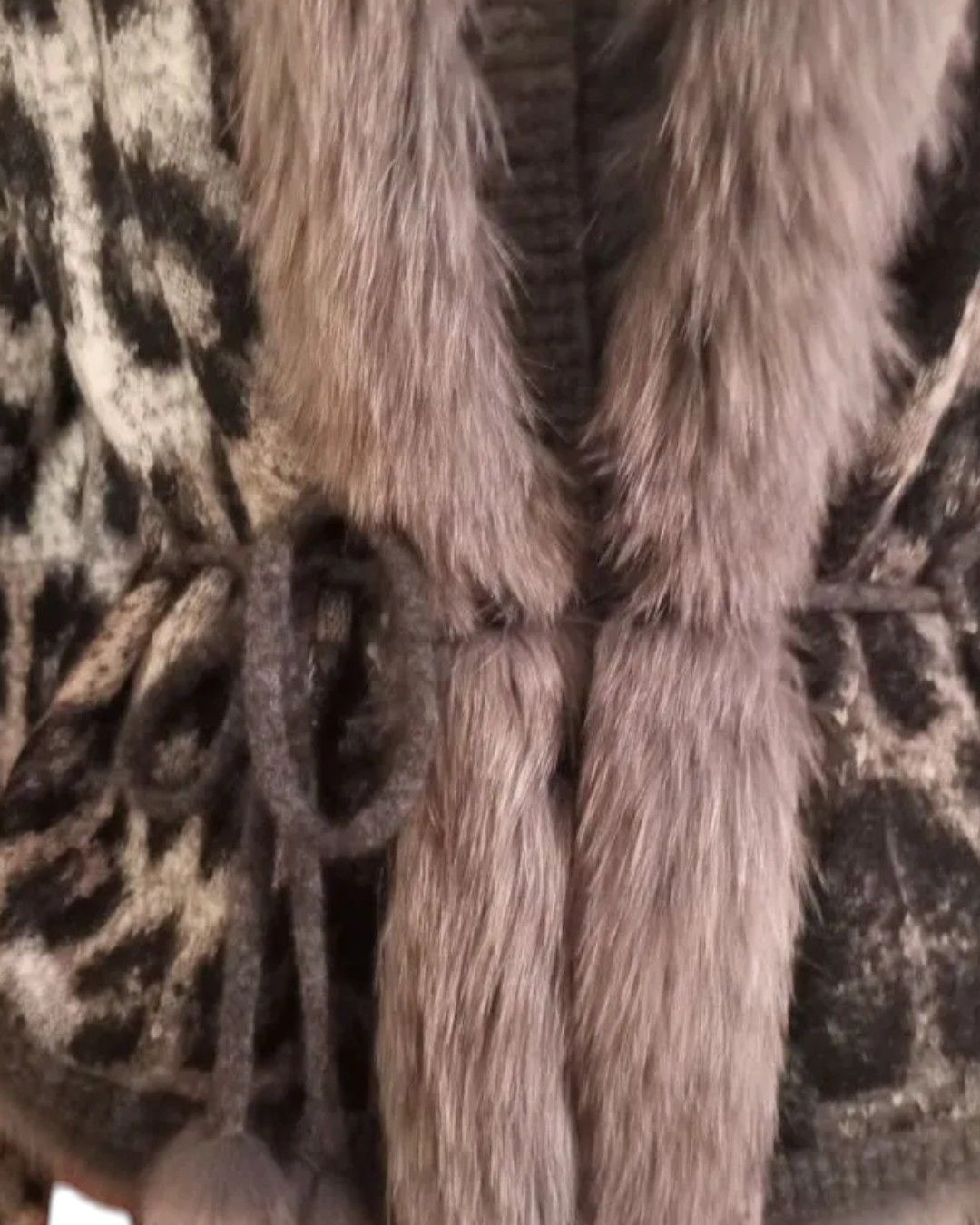 Roberto Cavalli MINK FUR BELTED MOHAIR WOOL JACKET Size XL / US 12-14 / IT 48-50 - 3 Thumbnail