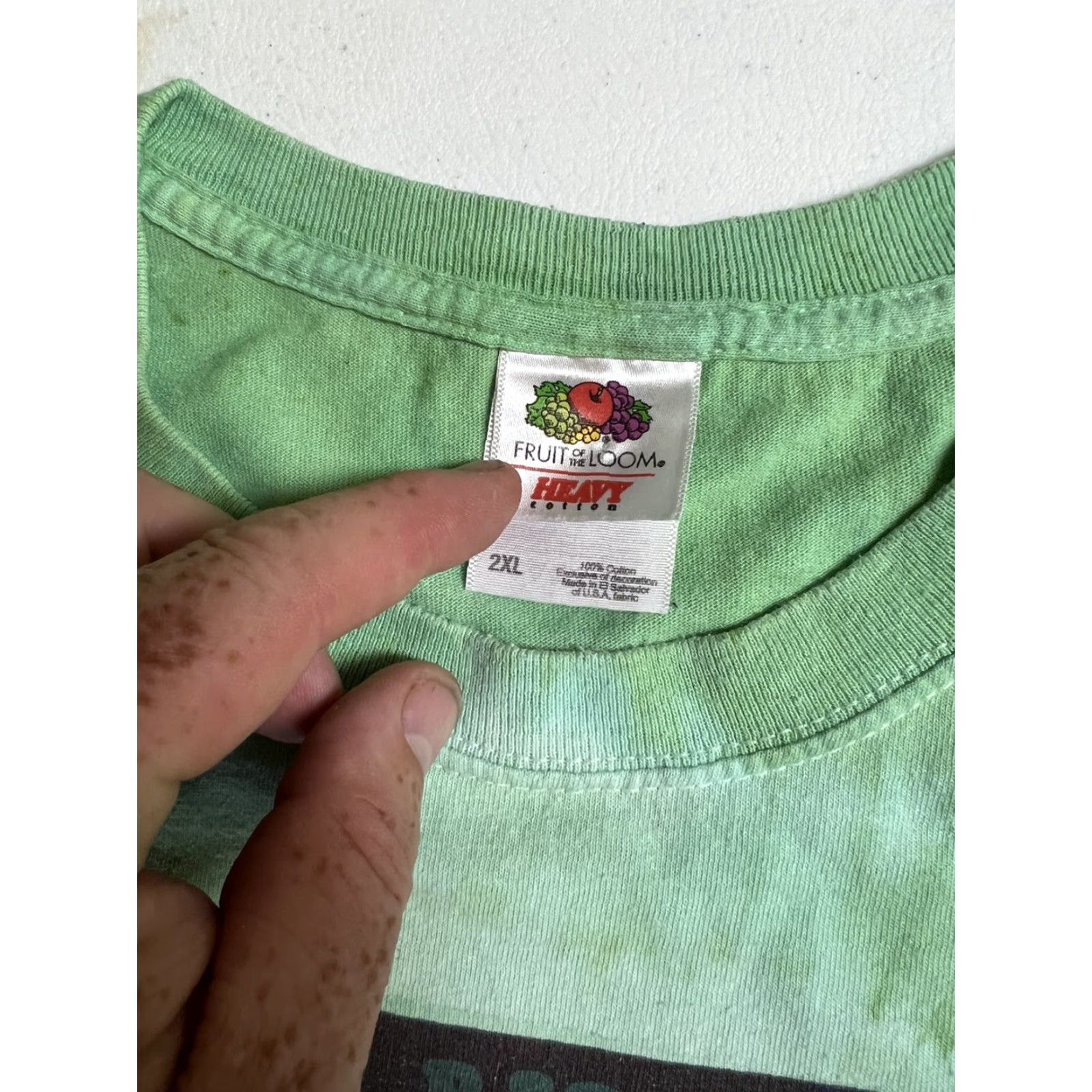 Fruit Of The Loom Mens 2XL Jerry Jam Lake Dunmore Vermont T-Shirt Band 2009 2010 Grateful Dead Cover Multicolor Cotton Crew Neck Mens Size US XXL / EU 58 / 5 - 6 Thumbnail