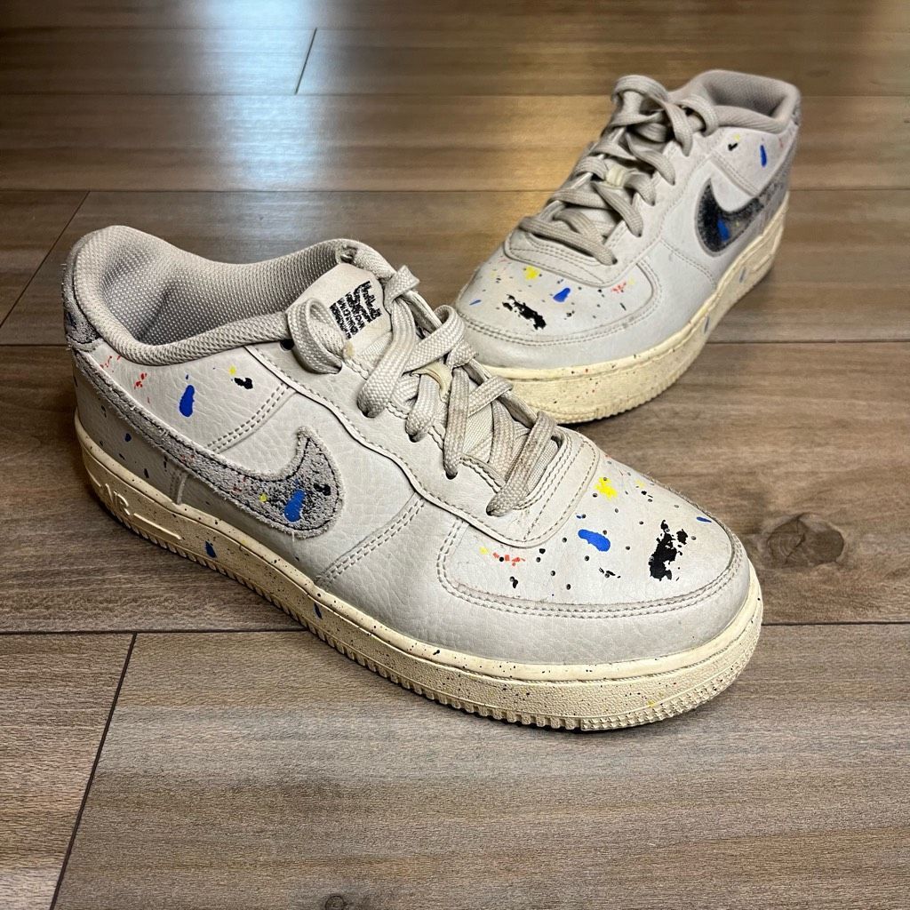 Nike Nike Air Force 1 LV8 3 GS Paint Splatter Youth 7 or Women’s Size US 8.5 / IT 38.5 - 1 Thumbnail