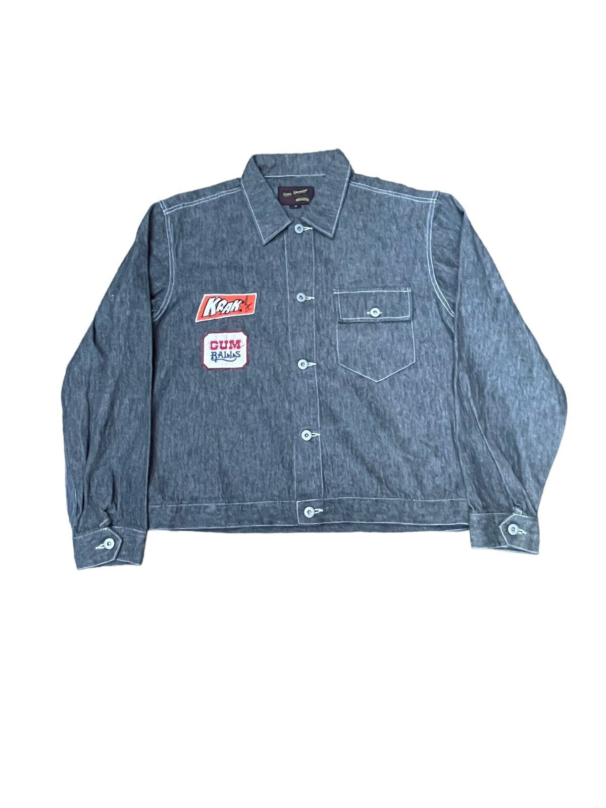 Japanese Brand Red Letter Type l Denim Jacket Size US M / EU 48-50 / 2 - 1 Thumbnail