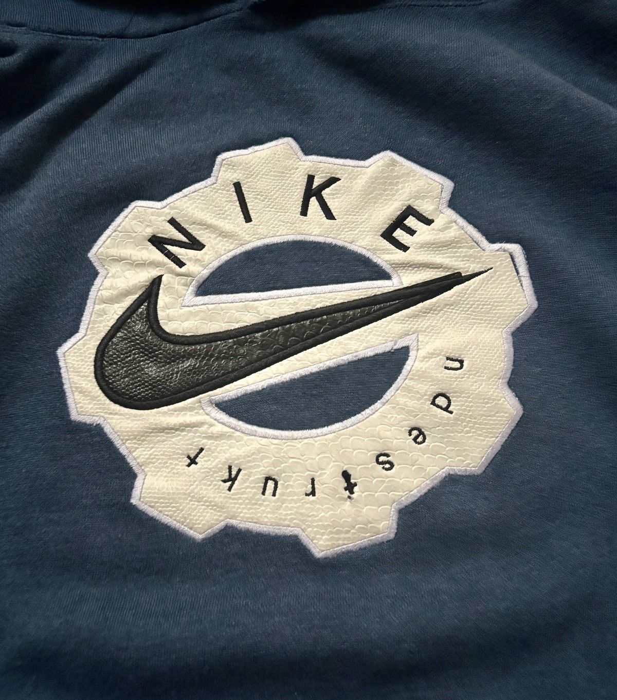 Nike Vintage 90s Nike Grey Tag Big Logo Hoodie Size US XL / EU 56 / 4 - 2 Thumbnail
