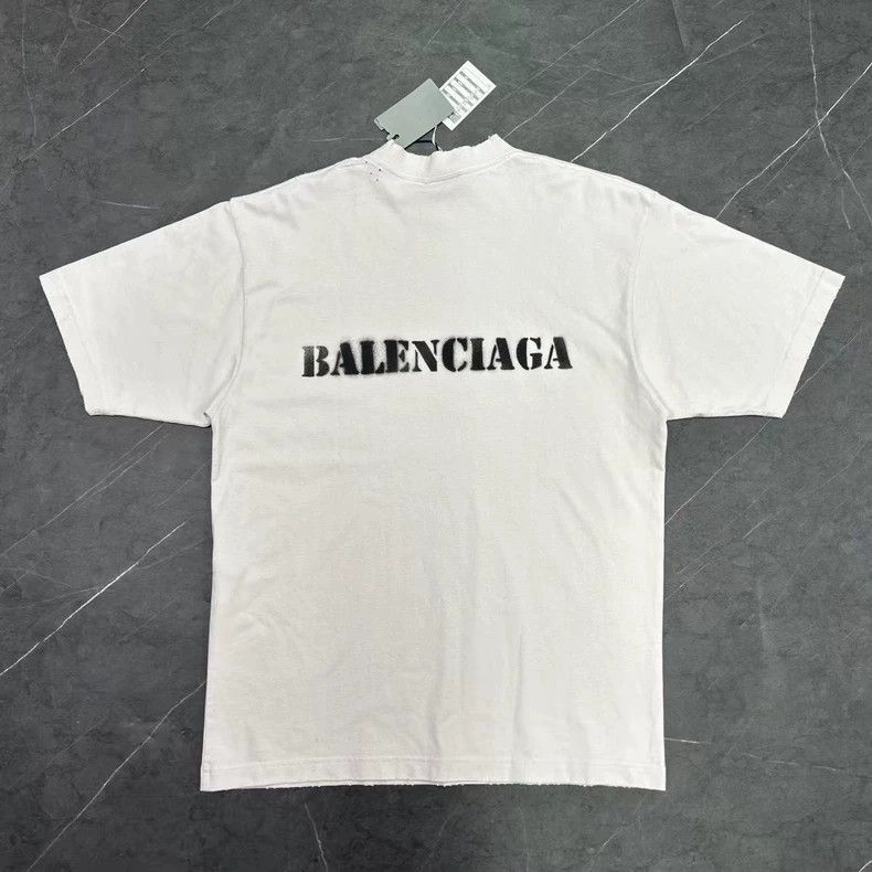 Balenciaga Balenciaga Short Sleeve Logo TShirt-2505 Size US XS / EU 42 / 0 - 2 Thumbnail