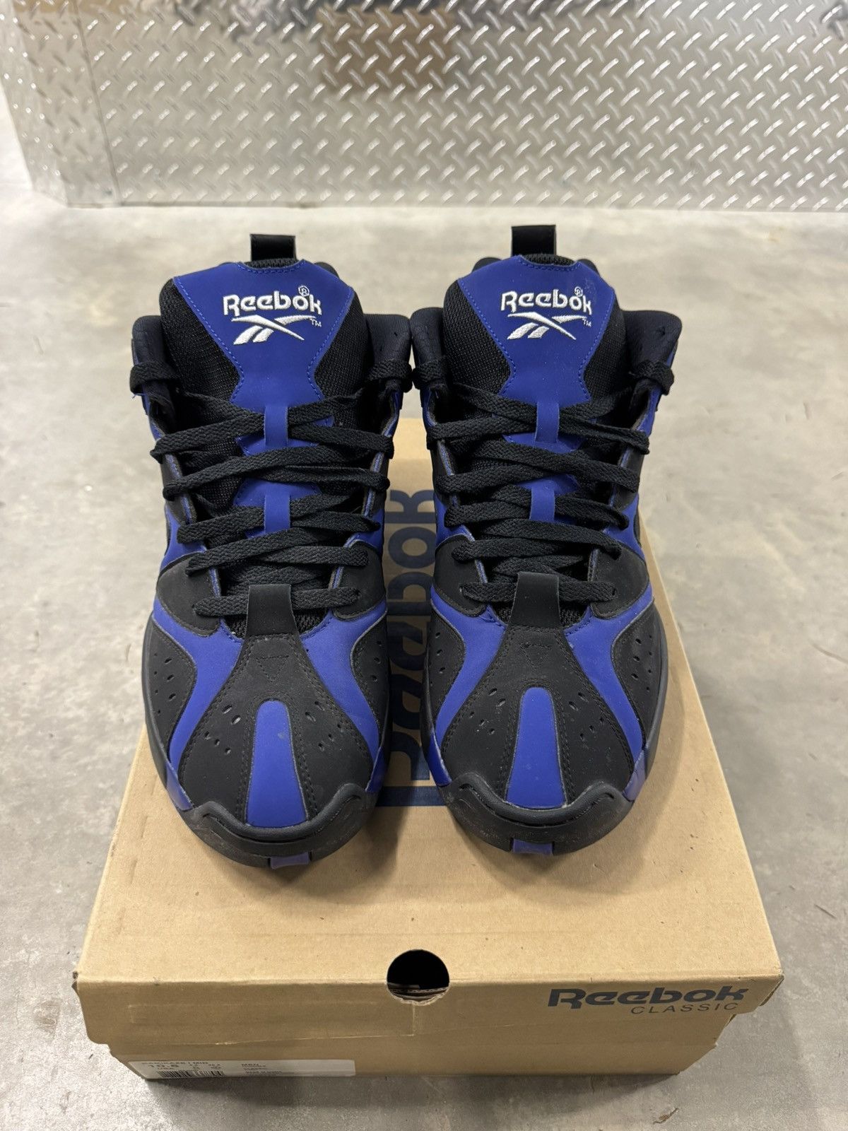 Reebok Reebok Kamikaze 1 Mid Blue Print Size 10.5 Size US 10.5 / EU 43-44 - 4 Thumbnail