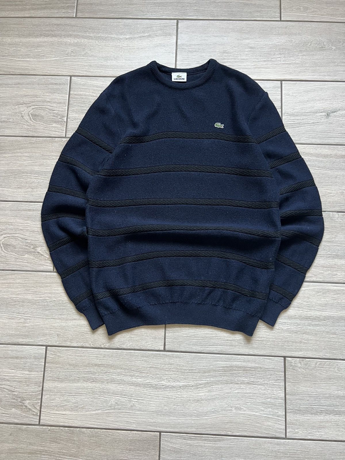 Lacoste Vintage Lacoste Sweater Retro Wool Knit Baggy 90s France 🇫🇷 Size US XL / EU 56 / 4 - 3 Thumbnail