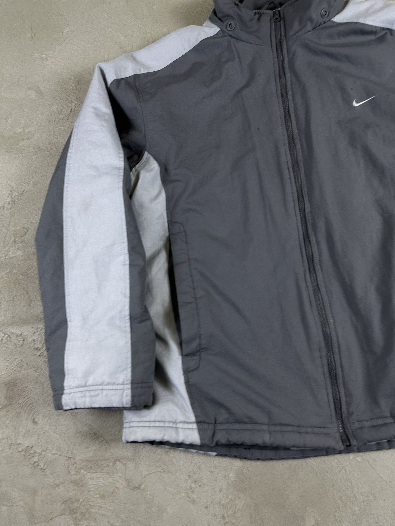 Nike × Vintage Vintage Y2k Nike Big Swoosh Logo Nylon Tracksuit Jacket Size US XL / EU 56 / 4 - 13 Thumbnail
