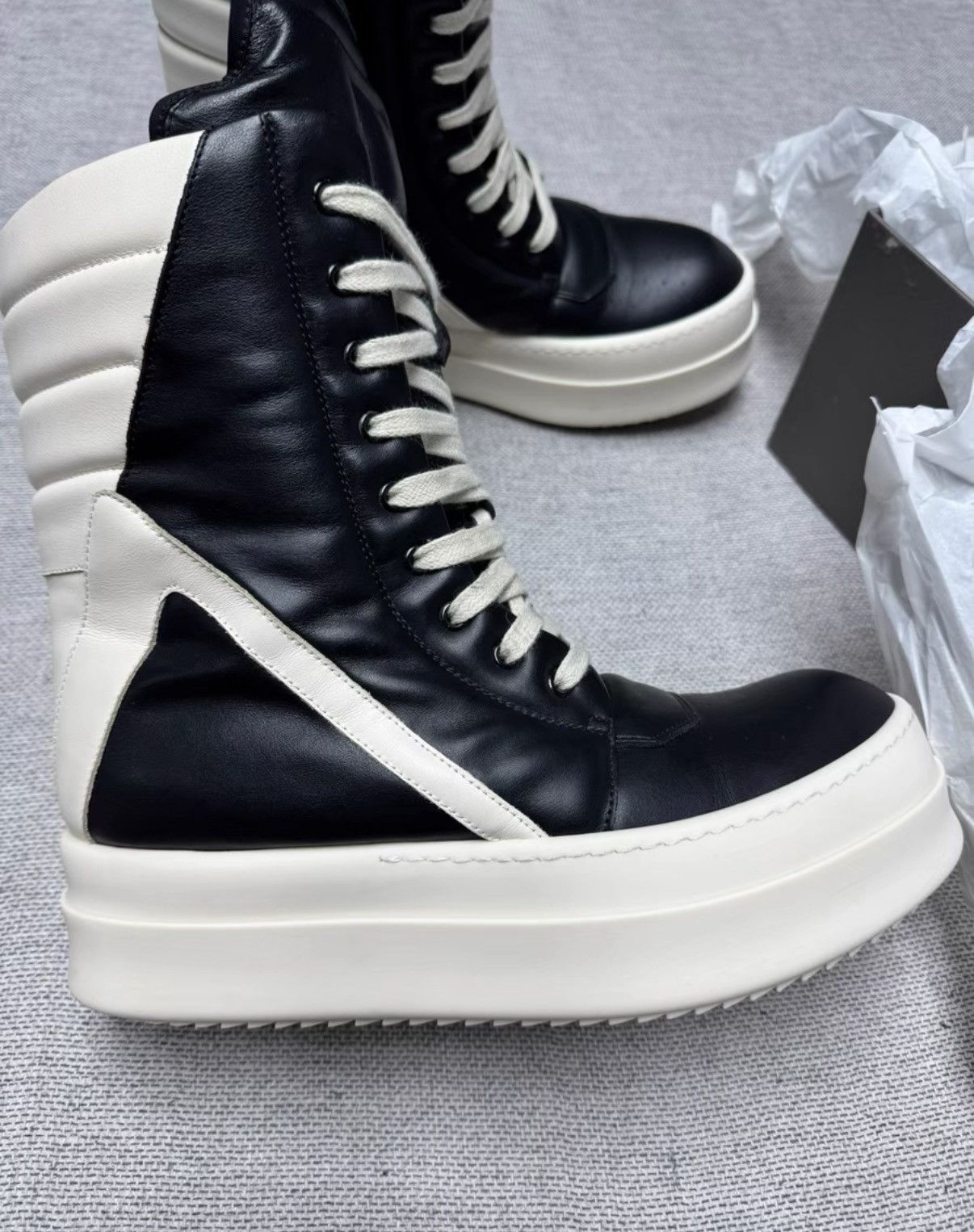 Rick Owens Rick Owens SS25 mega geobasket sneakers | Grailed