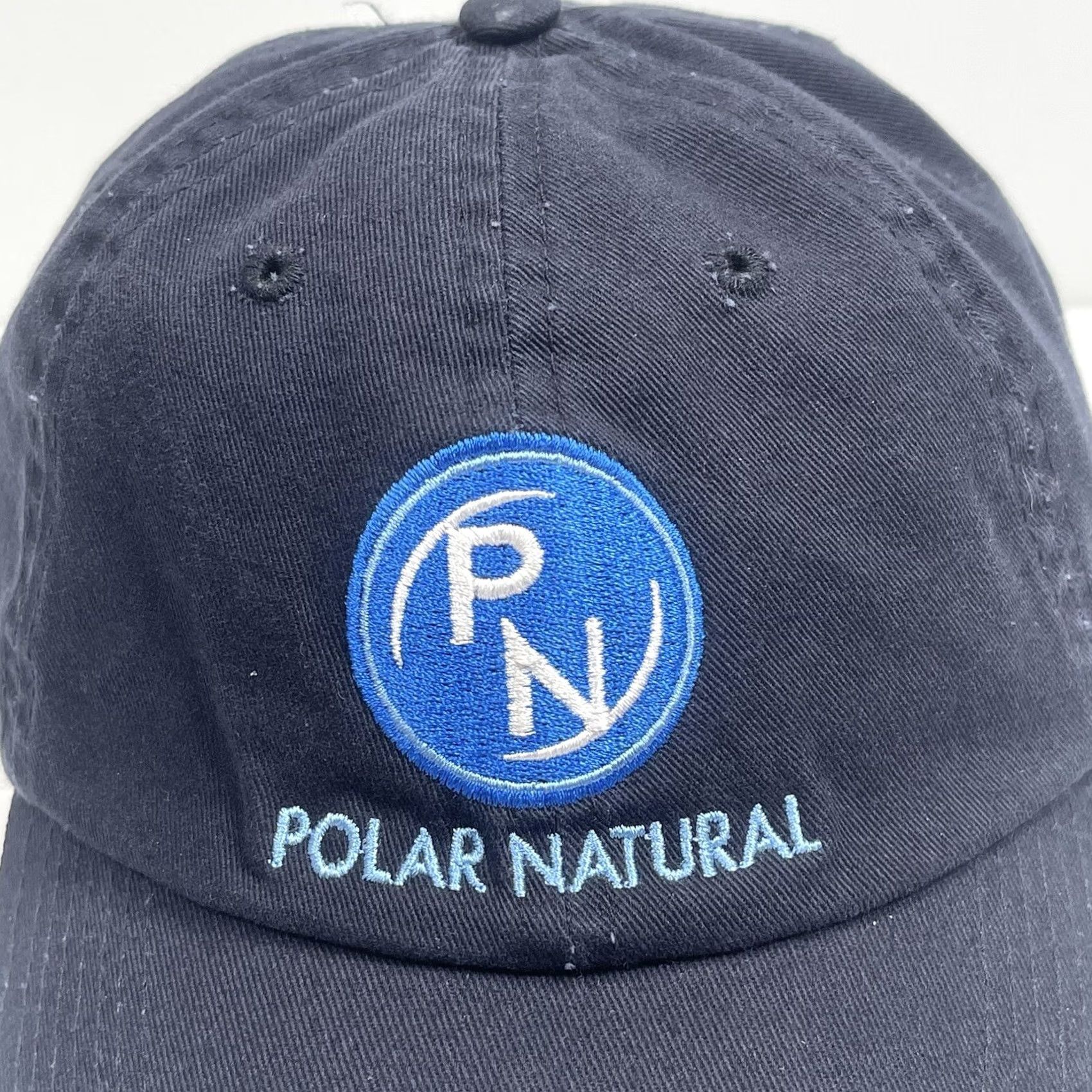 Vintage Hat Adjustable Polar Natural Adult Navy Embroidered StrapBack Baseball Cap Size ONE SIZE - 2 Thumbnail