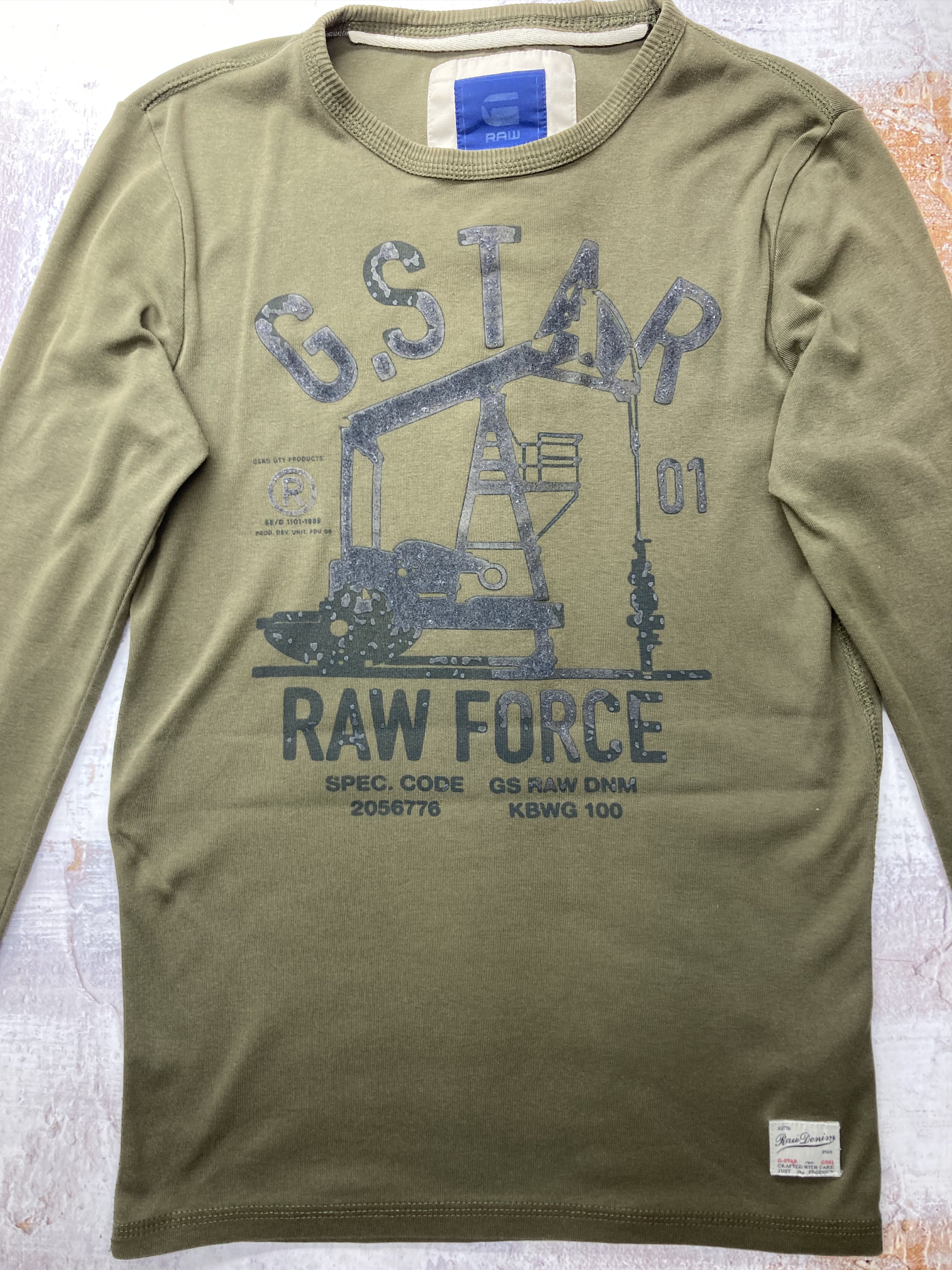 Vintage Long Sleeve T-Shirt G Star Raw Men’s Size S