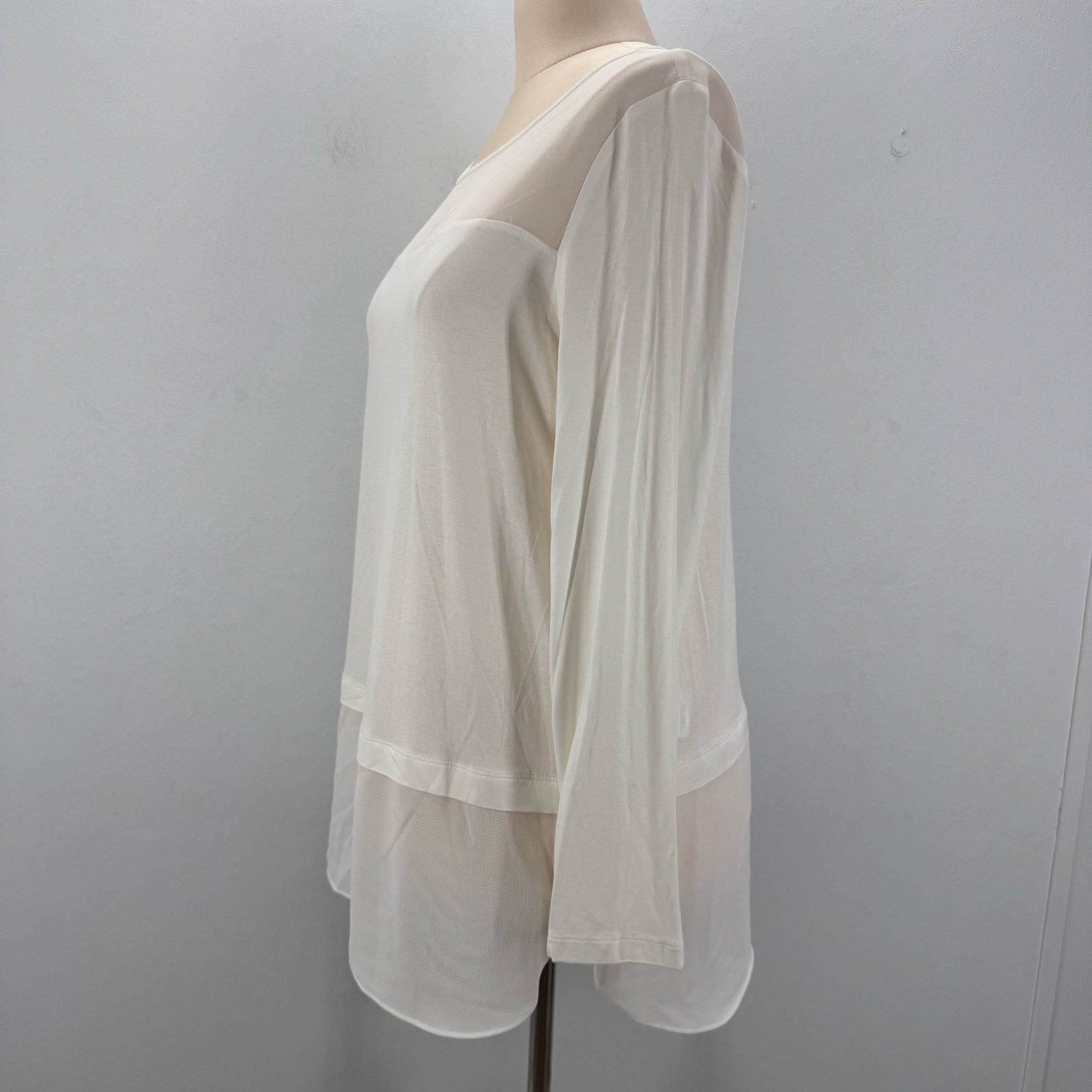 Marina Rinaldi Marina Rinaldi Venus Long Sleeve Top Mixed Media US 12-14 Size XL / US 12-14 / IT 48-50 - 3 Thumbnail