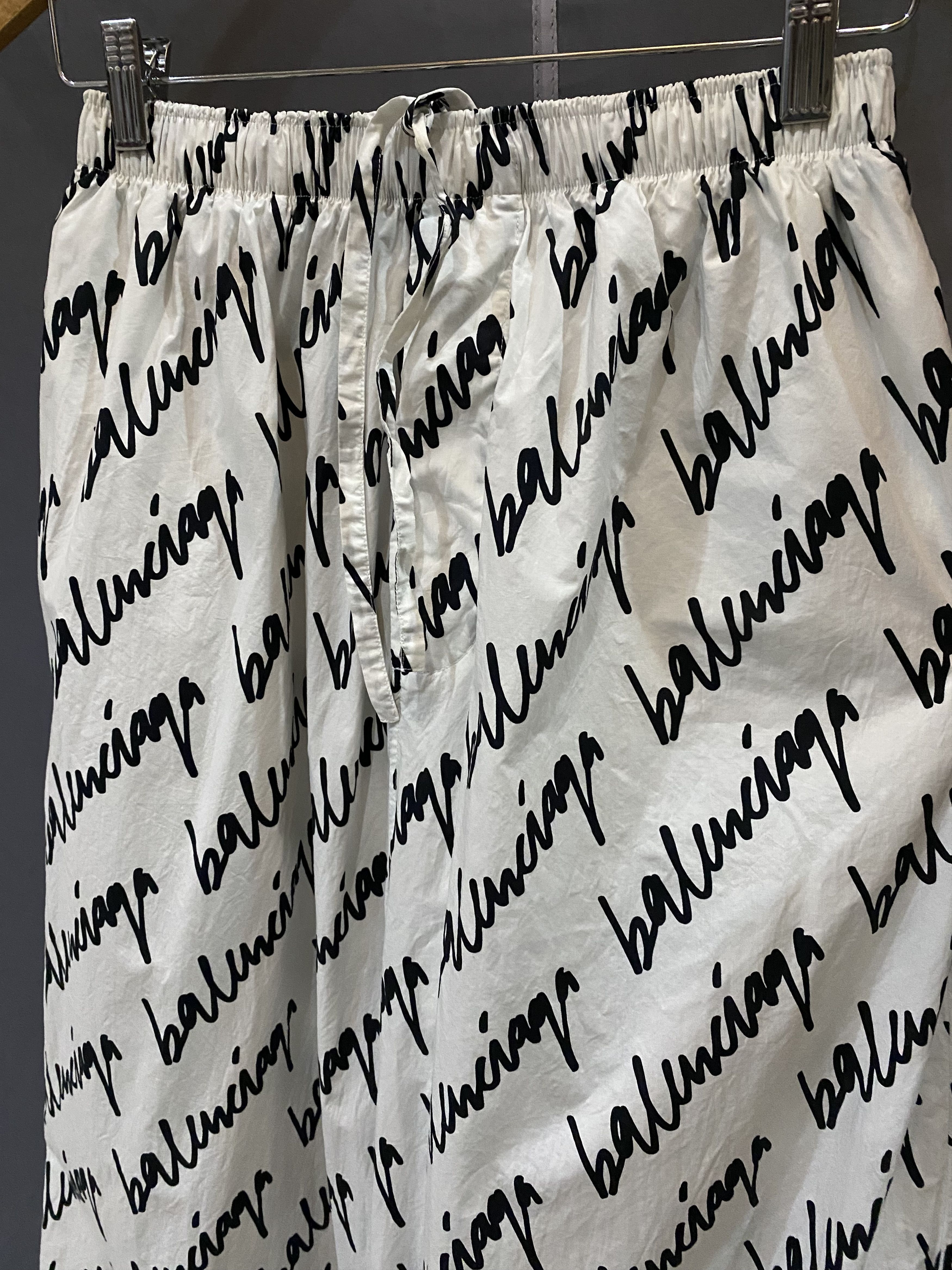 Balenciaga Balenciaga Cursive Logo Pajama Pants Size 25" / US 0 / IT 36 - 4 Thumbnail