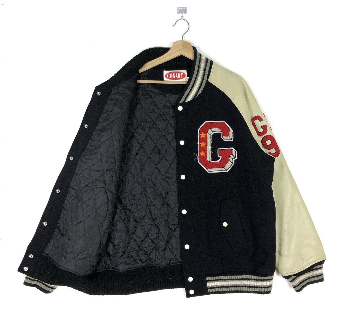 Vintage RARE🔥VINTAGE 1991 DISTRESS CONART WESTCOAST VARSITY JACKET Size US XL / EU 56 / 4 - 2 Thumbnail
