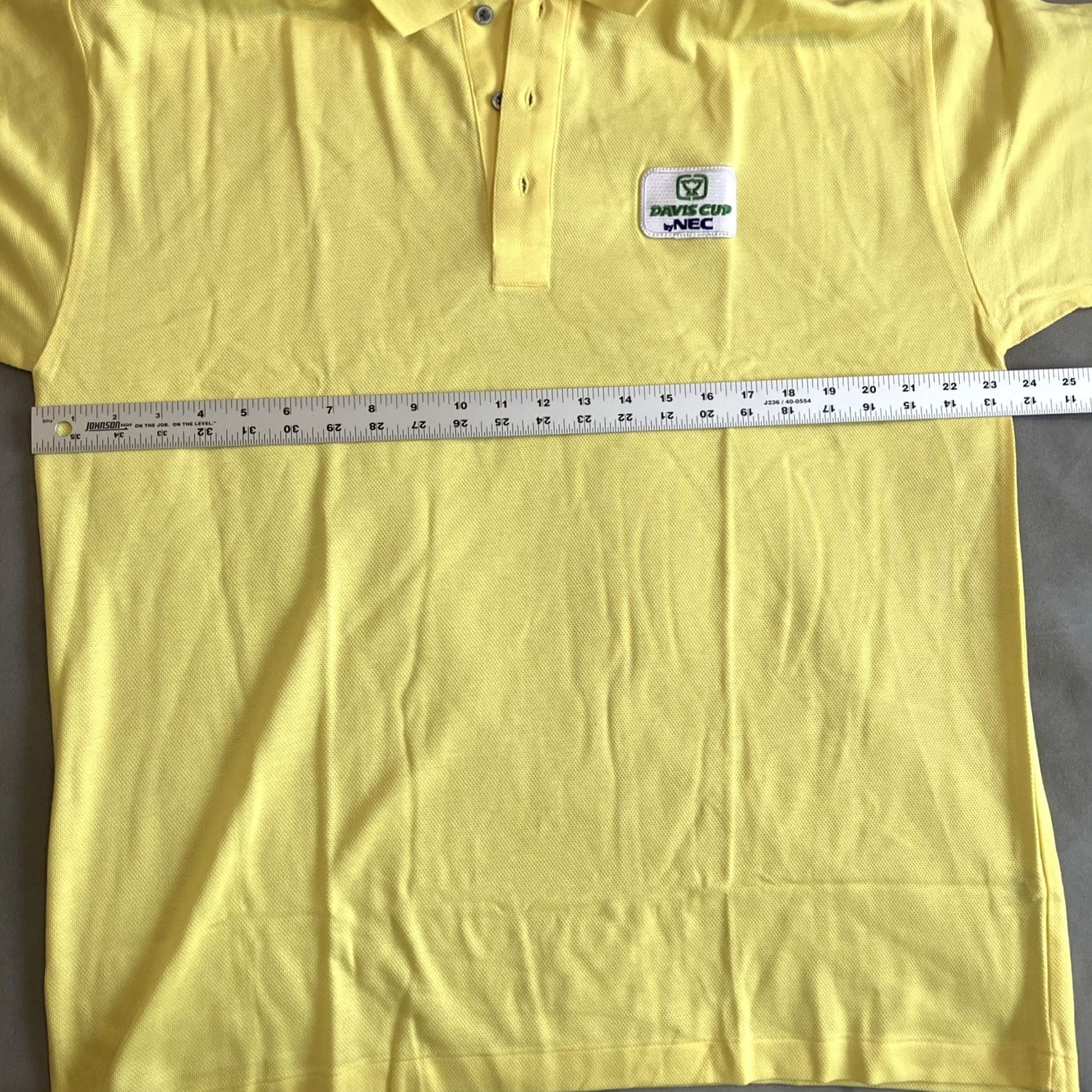 Vintage VINTAGE Davis Cup By NEC Polo Men's XL Yellow Tennis Golf Made In Japan MunsingWear Size US XL / EU 56 / 4 - 6 Thumbnail