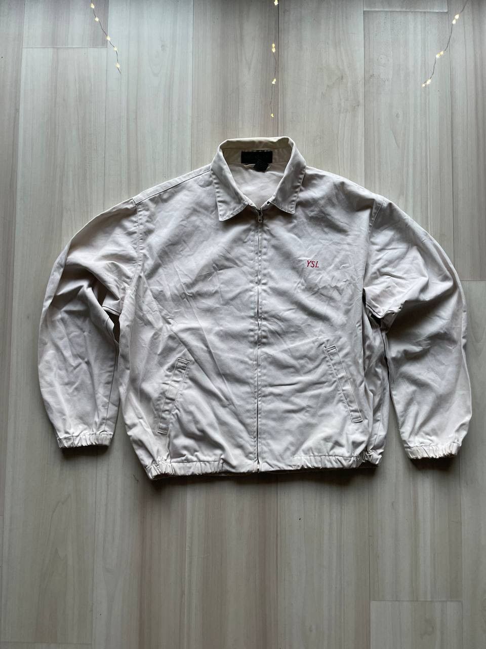 image of YVES Saint Laurent Vintage Jacket in Beige, Men's (Size Large)