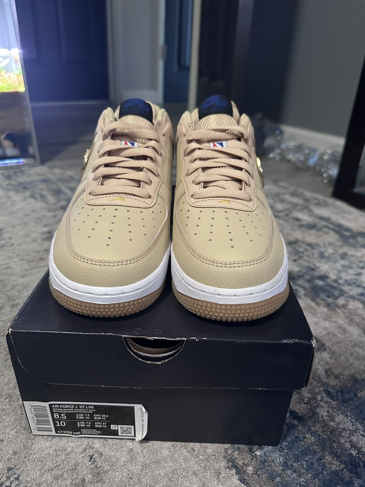 NBA Nike Air Force 1 Low 07 LV8 Size US 8.5 / EU 41-42 - 2 Thumbnail