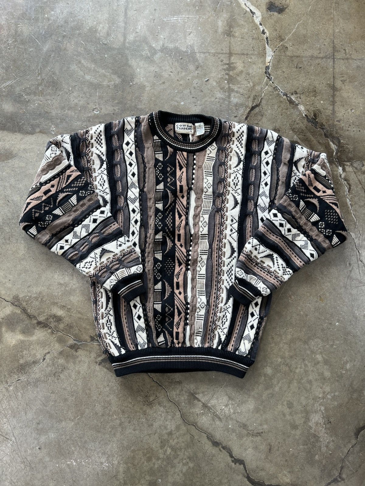 Vintage Vintage Cotton Traders Knit 90s Coogi Style Sweater Large Size US L / EU 52-54 / 3 - 2 Thumbnail