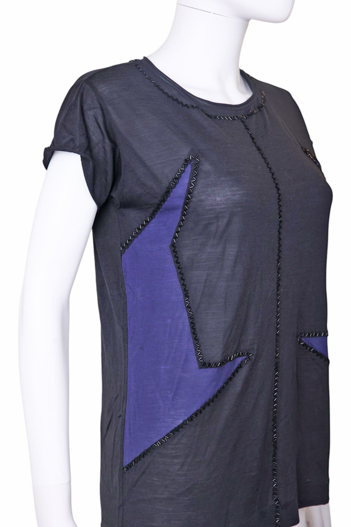 John Galliano Blue embellished tee Size M / US 6-8 / IT 42-44 - 5 Thumbnail