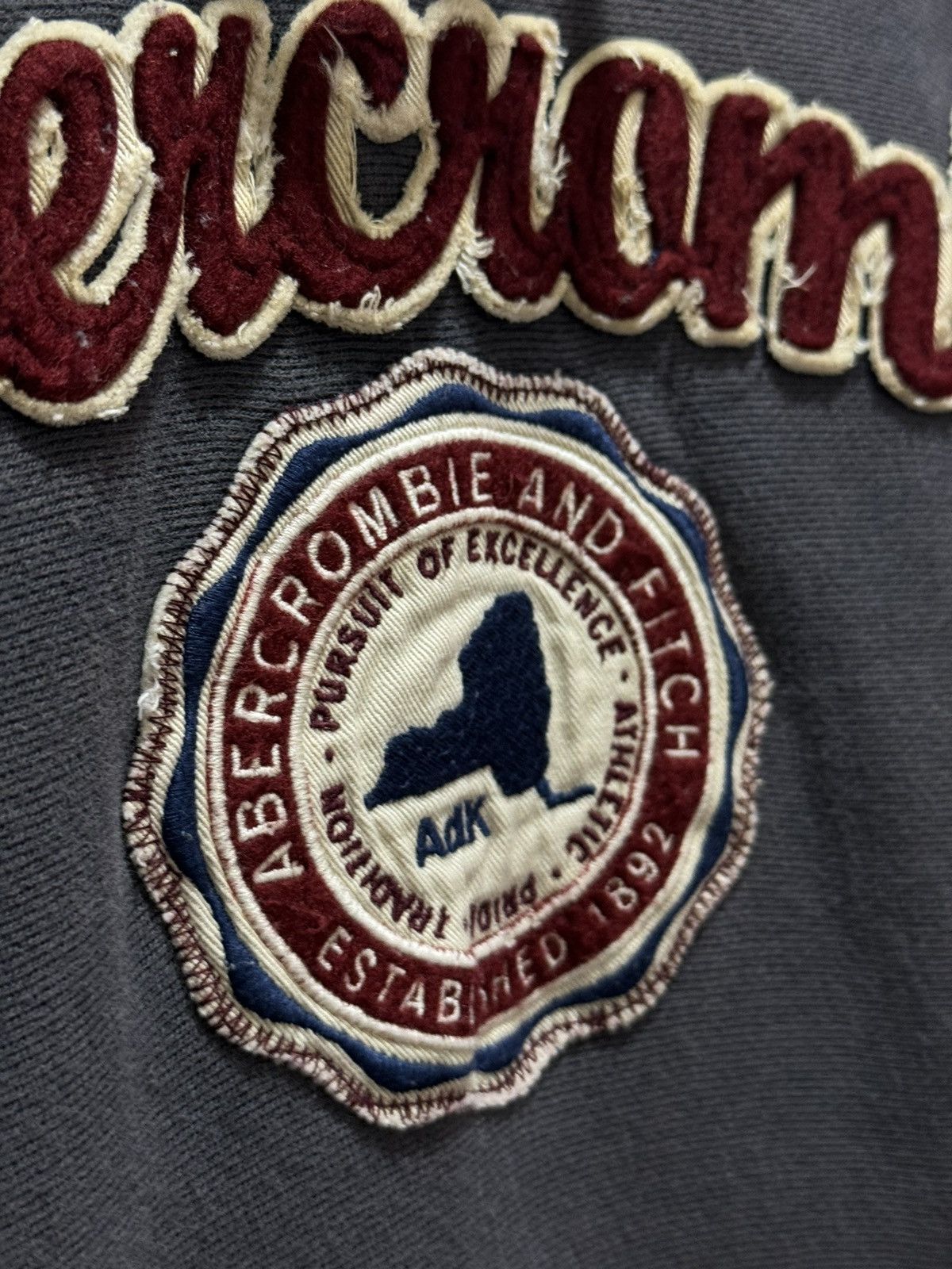 Abercrombie & Fitch × Vintage SUN FADED ABERCROMBIE & FITCH COLOUR BLEEDING HOODED Size L / US 10 / IT 46 - 9 Thumbnail