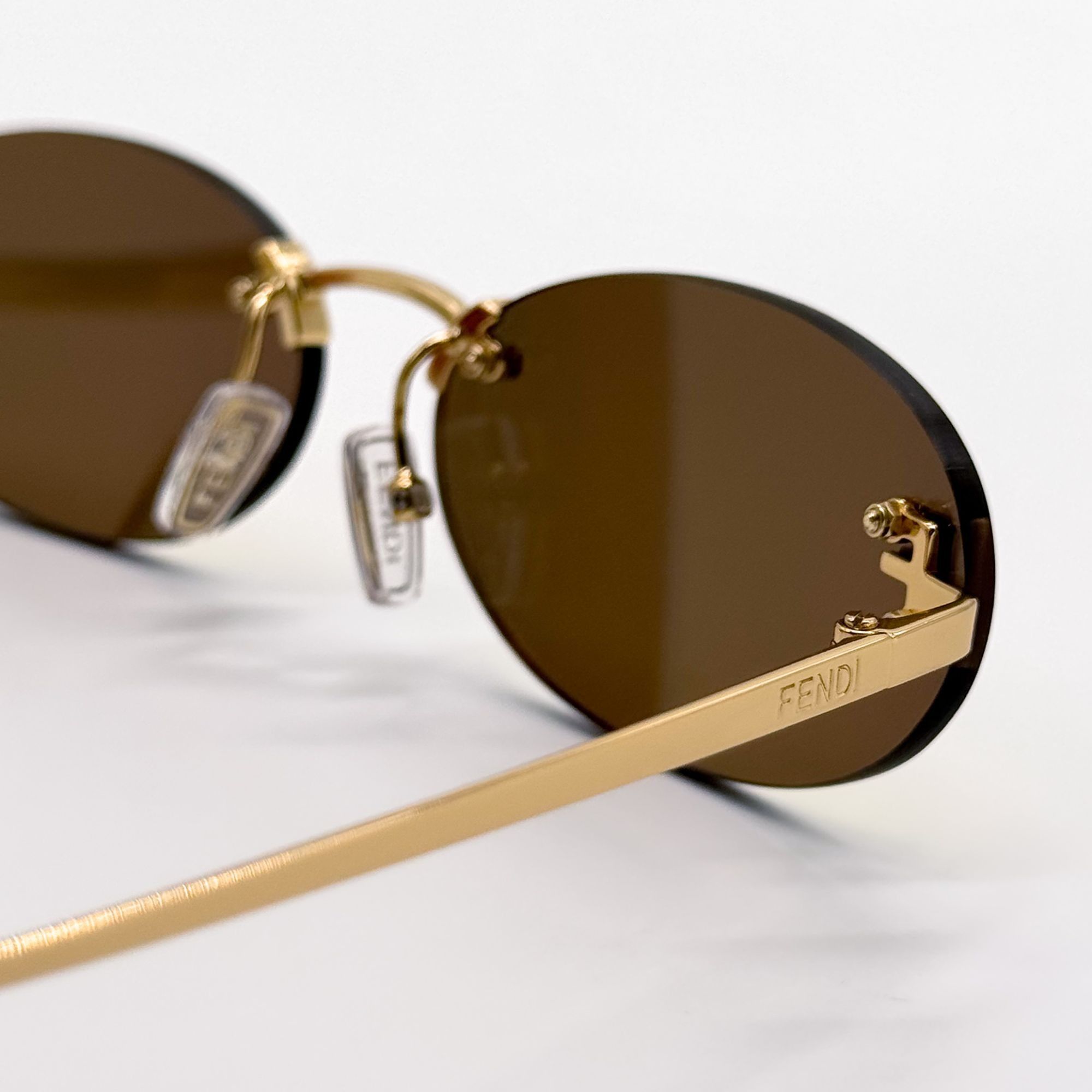 Fendi NEW FE4075US 30L ROUND GOLD MIRROR FENDI WOMN SUNGLASSES Size ONE SIZE - 9 Thumbnail