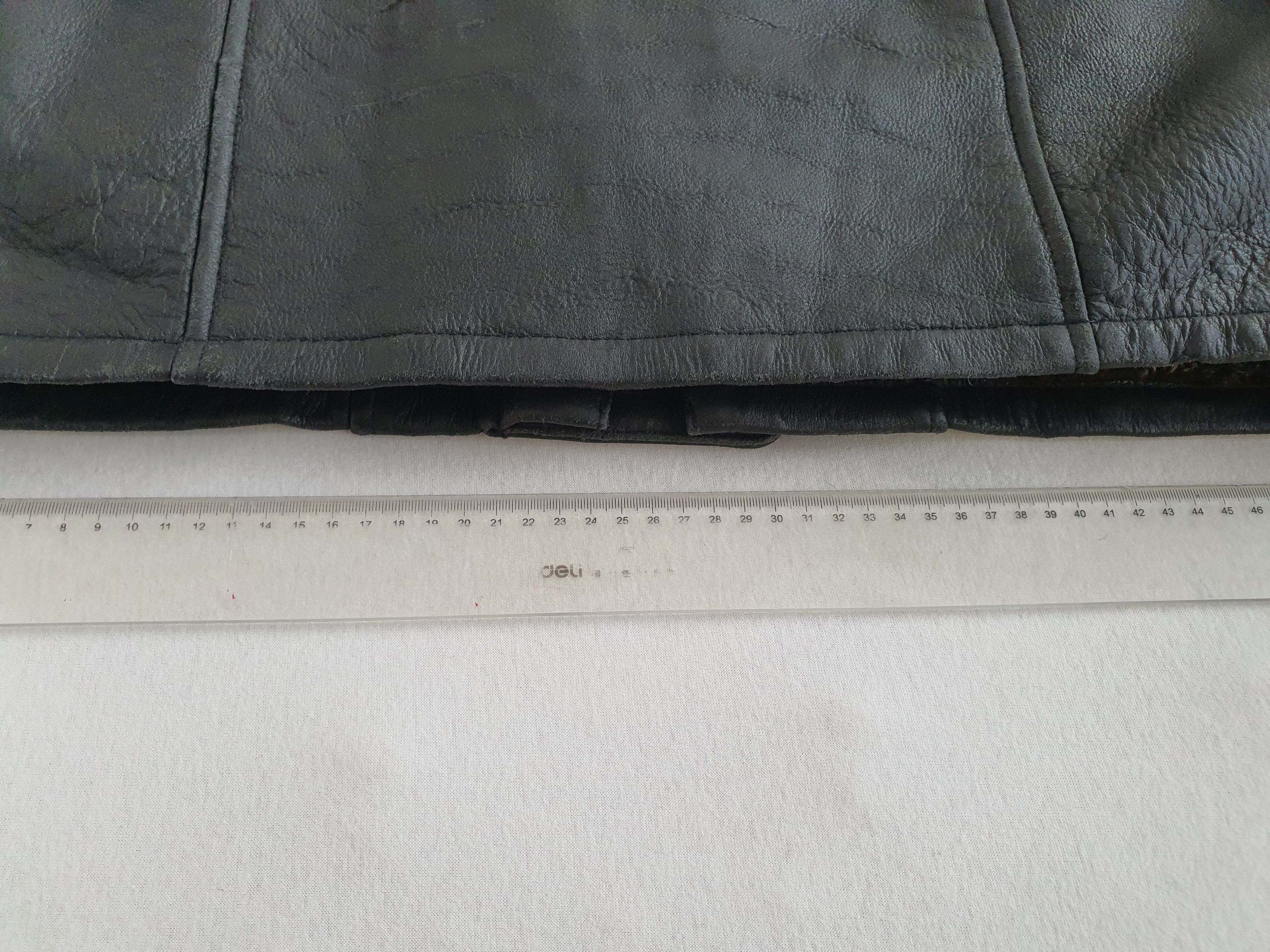 Genuine Leather Heavy Lined Shearling Leather Jacket 3/4 Car Coat - Sz EU 56 Size US XL / EU 56 / 4 - 13 Thumbnail