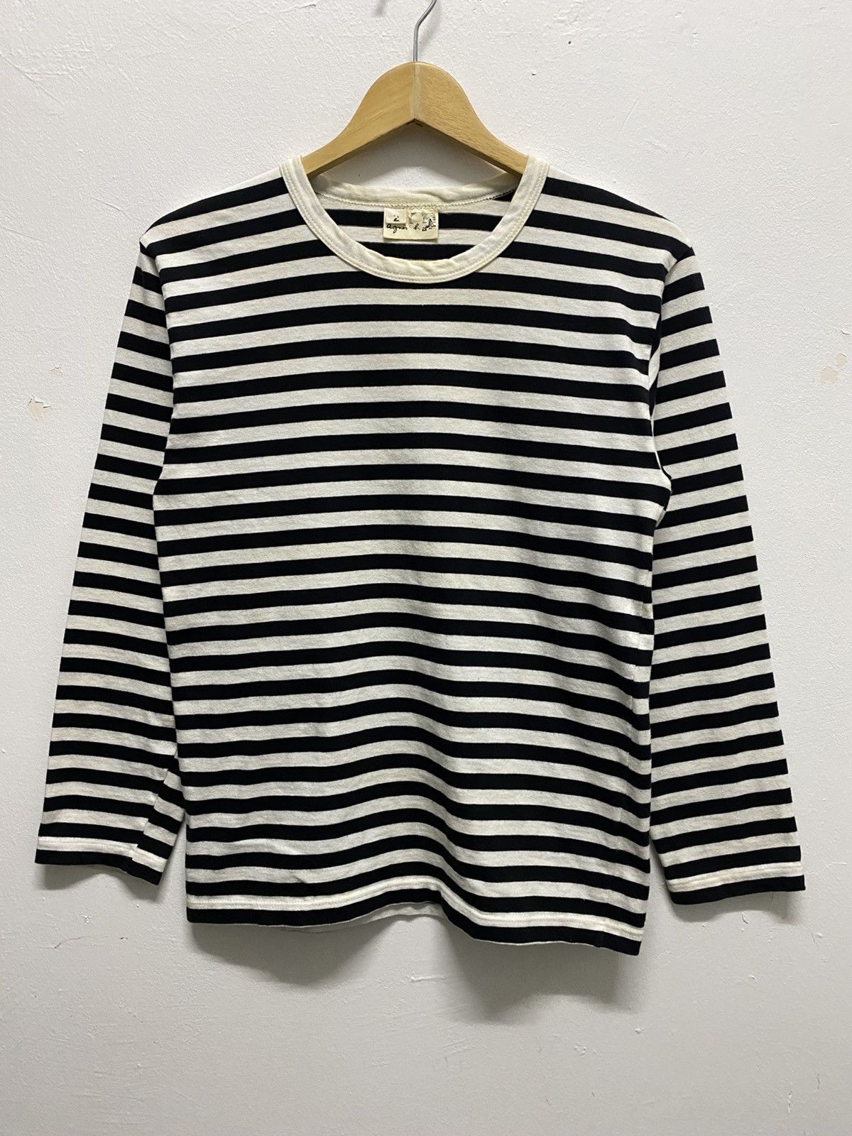 agnes b. Pick!! Vtg AGNES B Stripe Long Sleeve TShirt -A089 Size US M / EU 48-50 / 2 - 2 Thumbnail