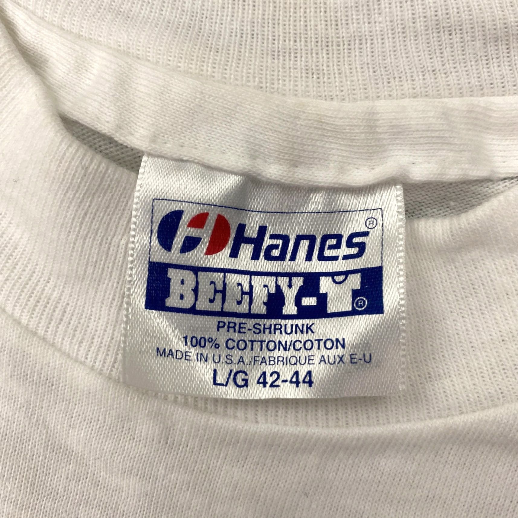 Hanes VINTAGE Hanes Wilderness T-Shirt Mens Large White Graphic Elk Deer Made USA 90s Nature Outdoor Animals Size US L / EU 52-54 / 3 - 4 Thumbnail