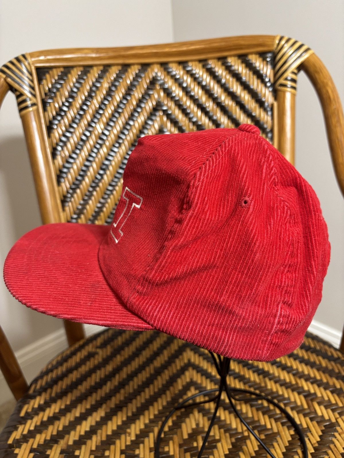 Vintage Vtg RPI Rensselaer Polytechnic Youngan Corduroy Snapback Hat Size ONE SIZE - 2 Thumbnail