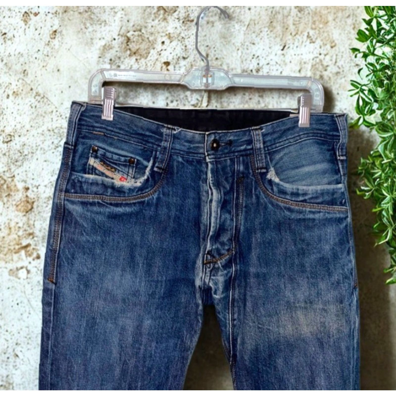 Diesel Diesel Timmen 008GE Jeans W31 L34 Button Fly Straight Mens Size US 31 - 4 Thumbnail
