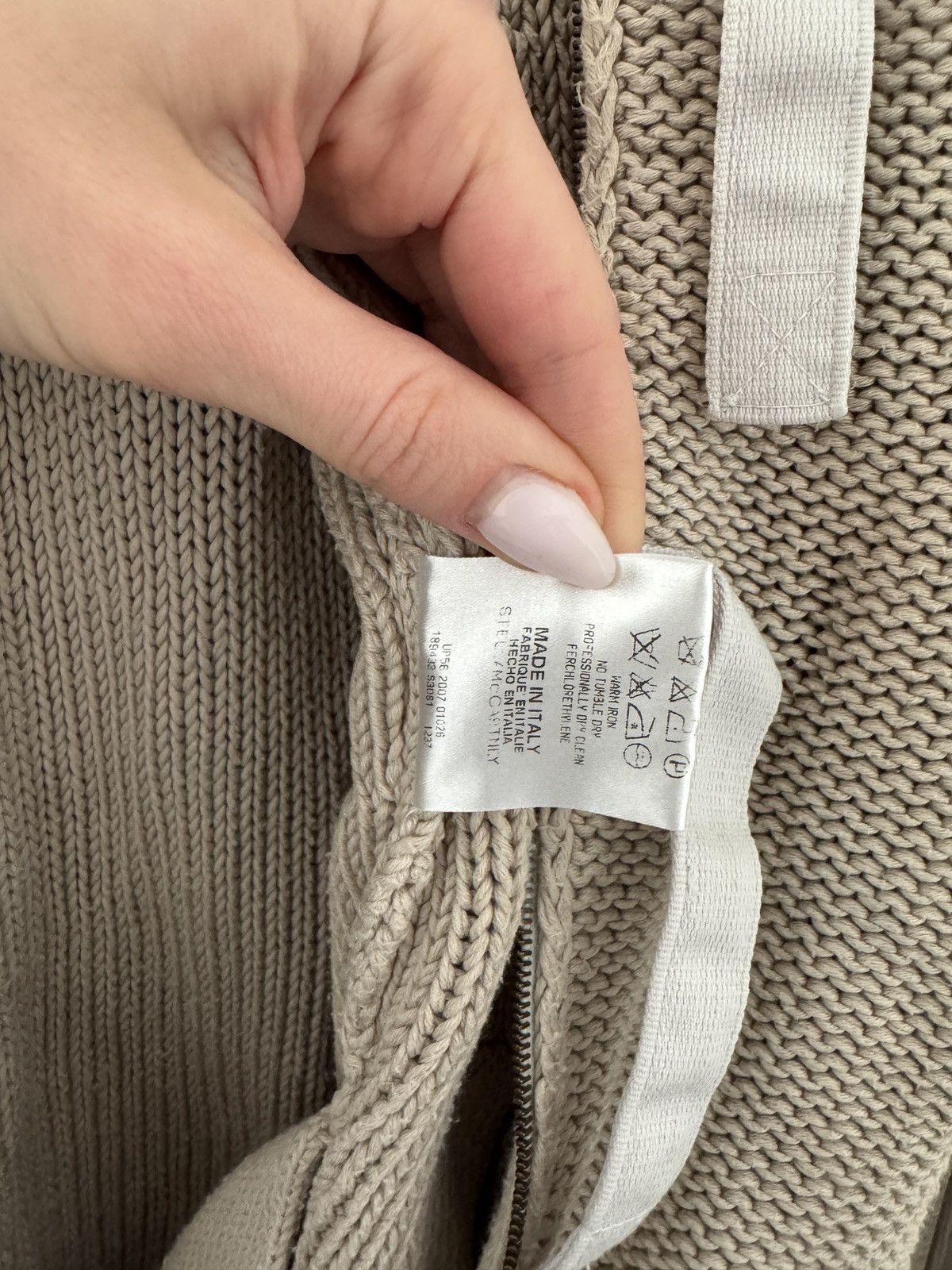 Stella McCartney Stella Mccartney Knitted Beige Cardigan Size XS / US 0-2 / IT 36-38 - 8 Thumbnail