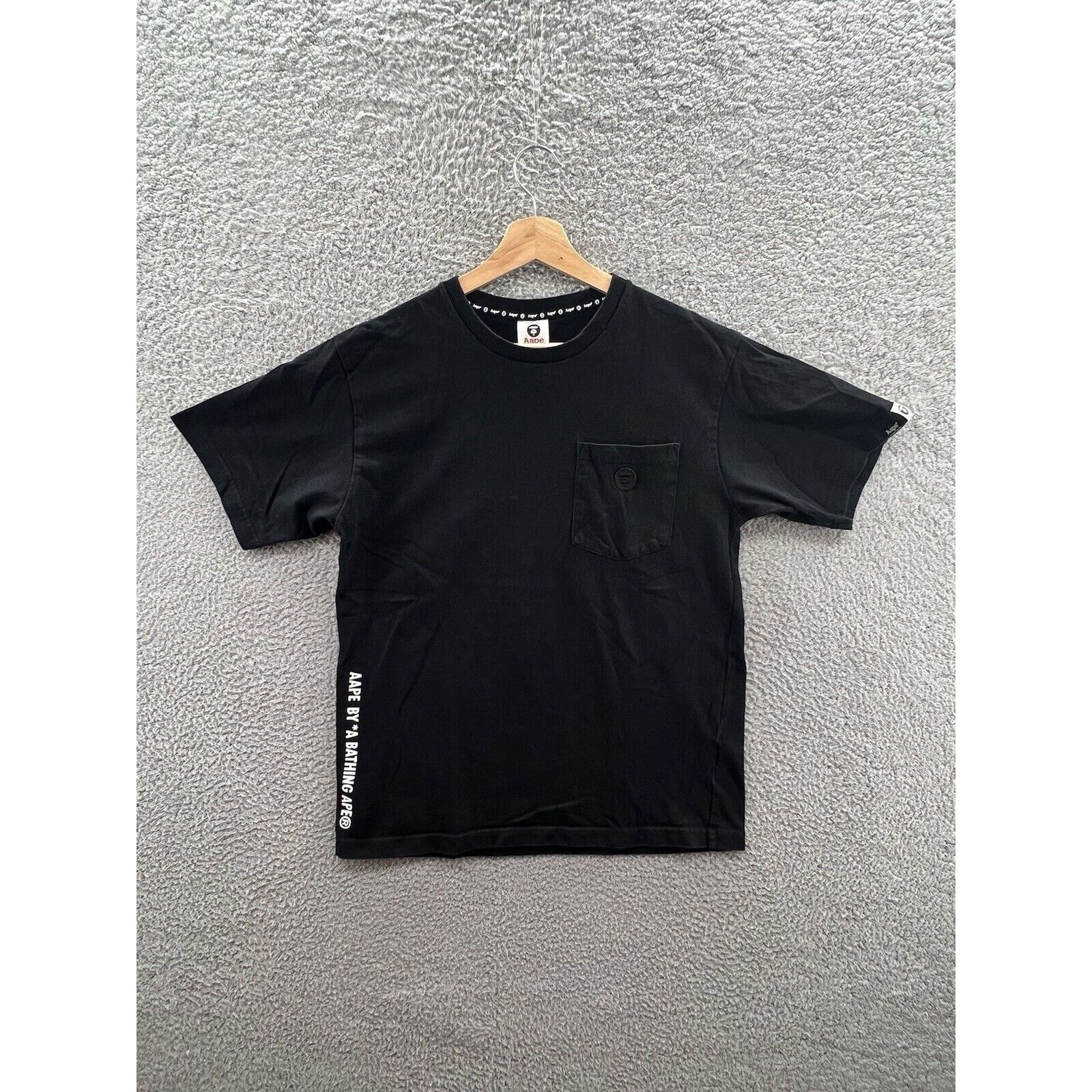 Bape Aape By A Bathing Ape Black Pocket Tee T-Shirt Size Large Size US L / EU 52-54 / 3 - 1 Thumbnail