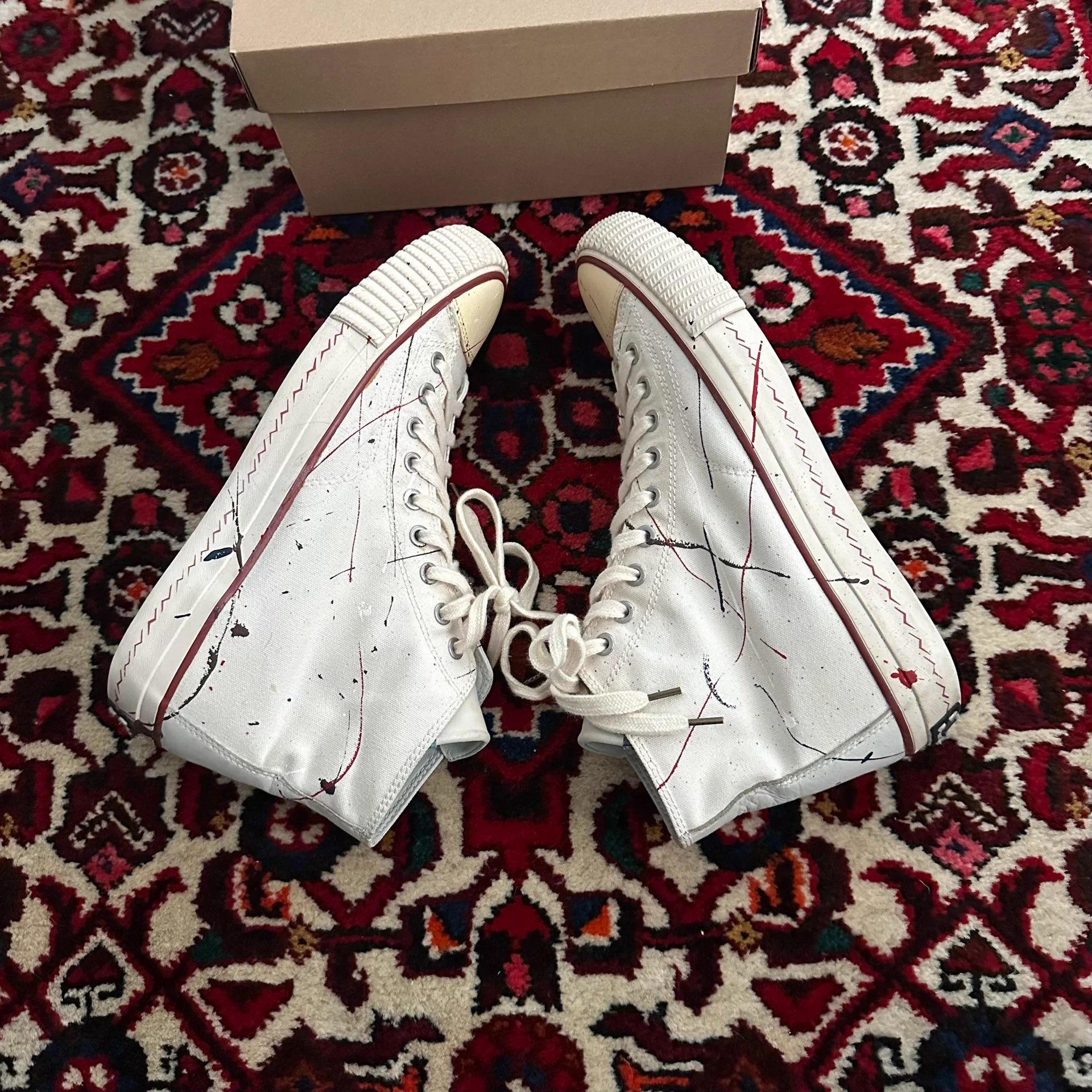 Visvim VISVIM 19AW ICT SKAGWAY Splatter High Top Canvas 9.5 US Size US 9.5 / EU 42-43 - 5 Thumbnail