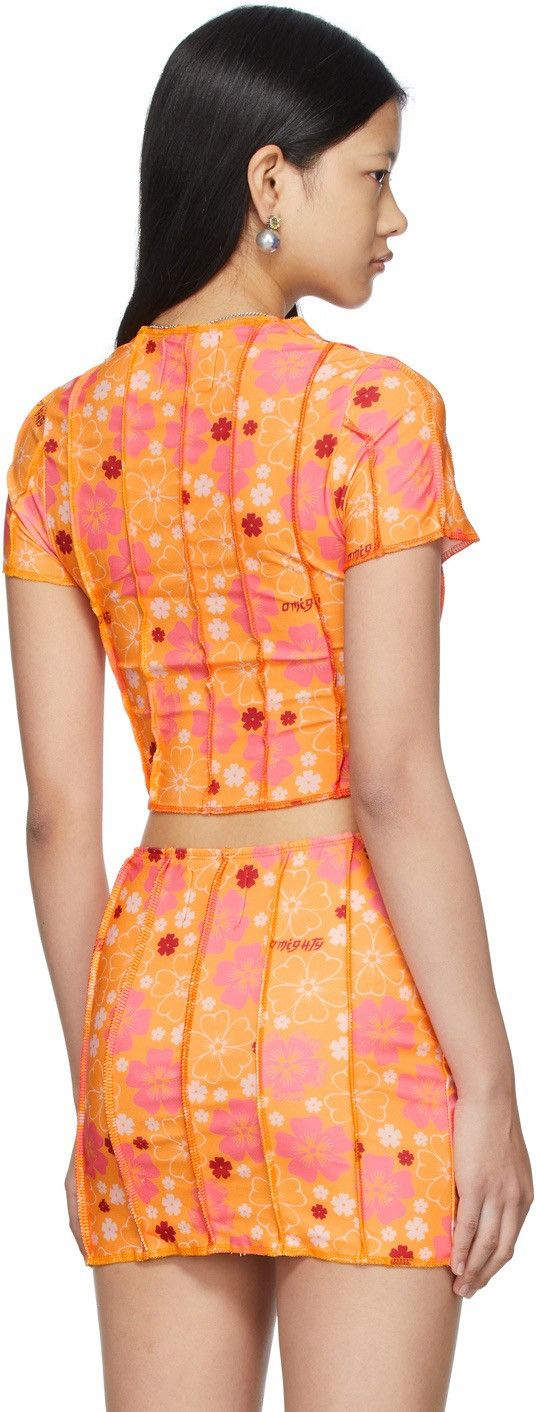 SSENSE SSENSE Exclusive OMIGHTY Orange & Pink Blossom Sticht Size L / US 10 / IT 46 - 3 Thumbnail