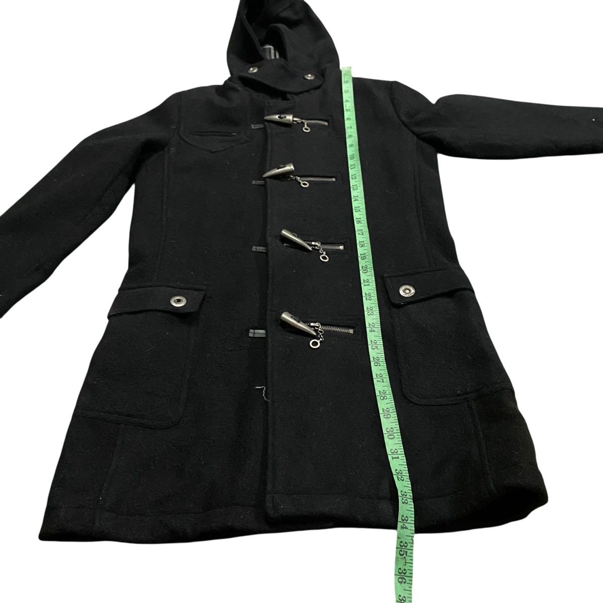 In The Attic Vintage In The Attic Button Wool Hoodie Jacket Size US L / EU 52-54 / 3 - 13 Thumbnail