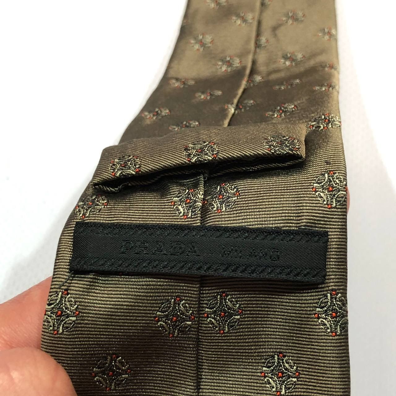 Prada Prada tie brown Size ONE SIZE - 5 Thumbnail